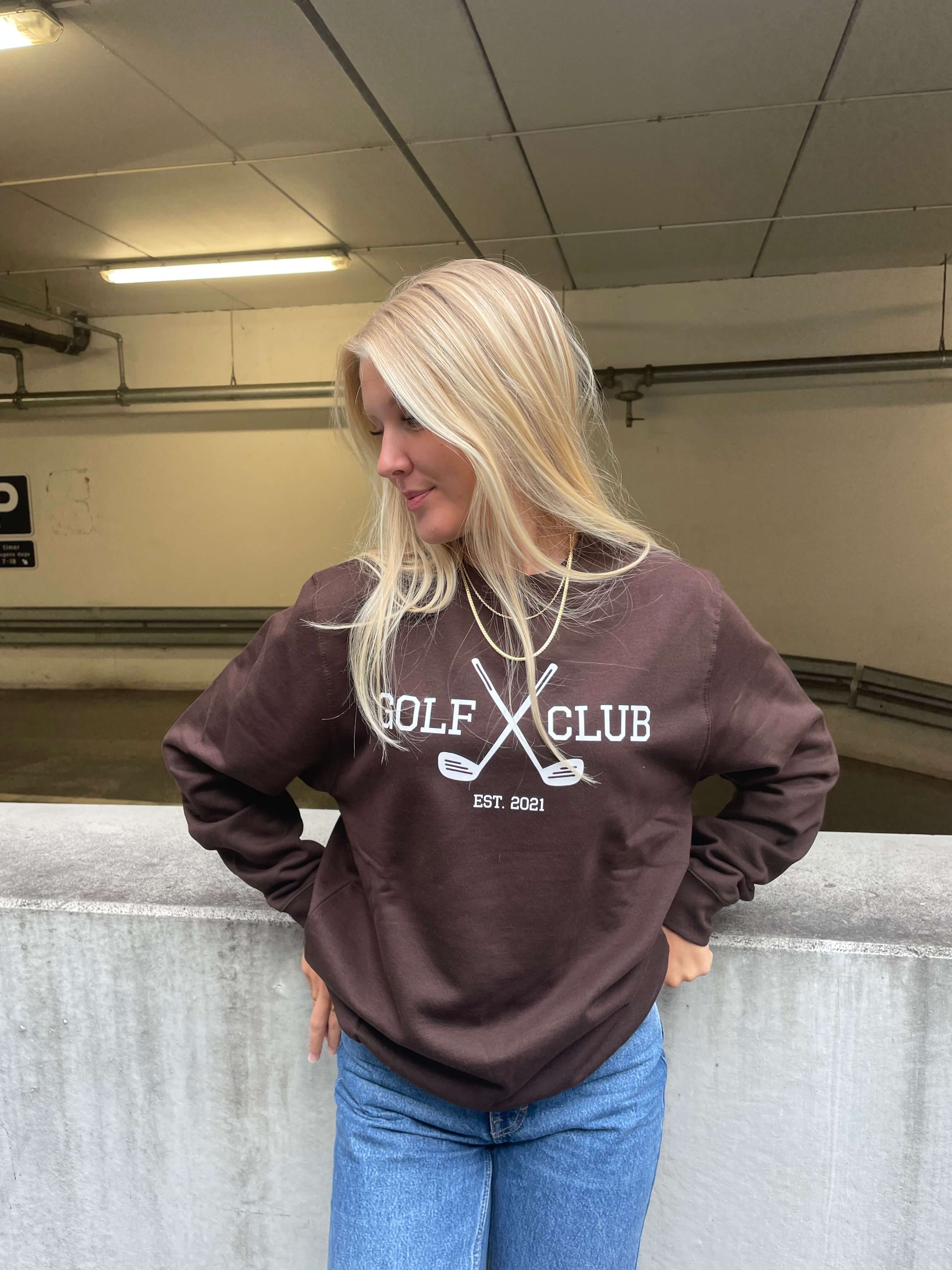 Golf Club - Brun Sweatshirt
