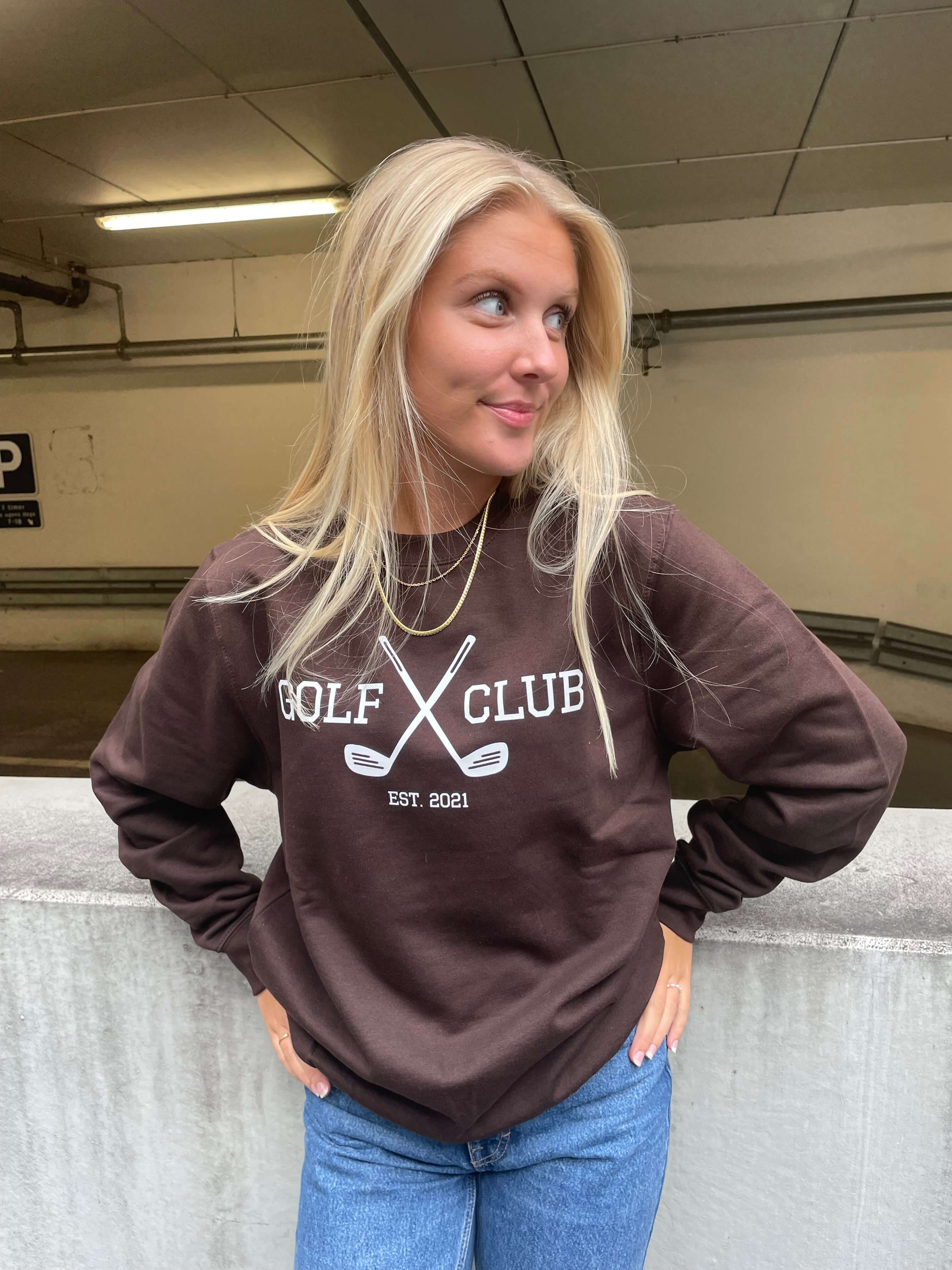 Golf Club - Brun Sweatshirt