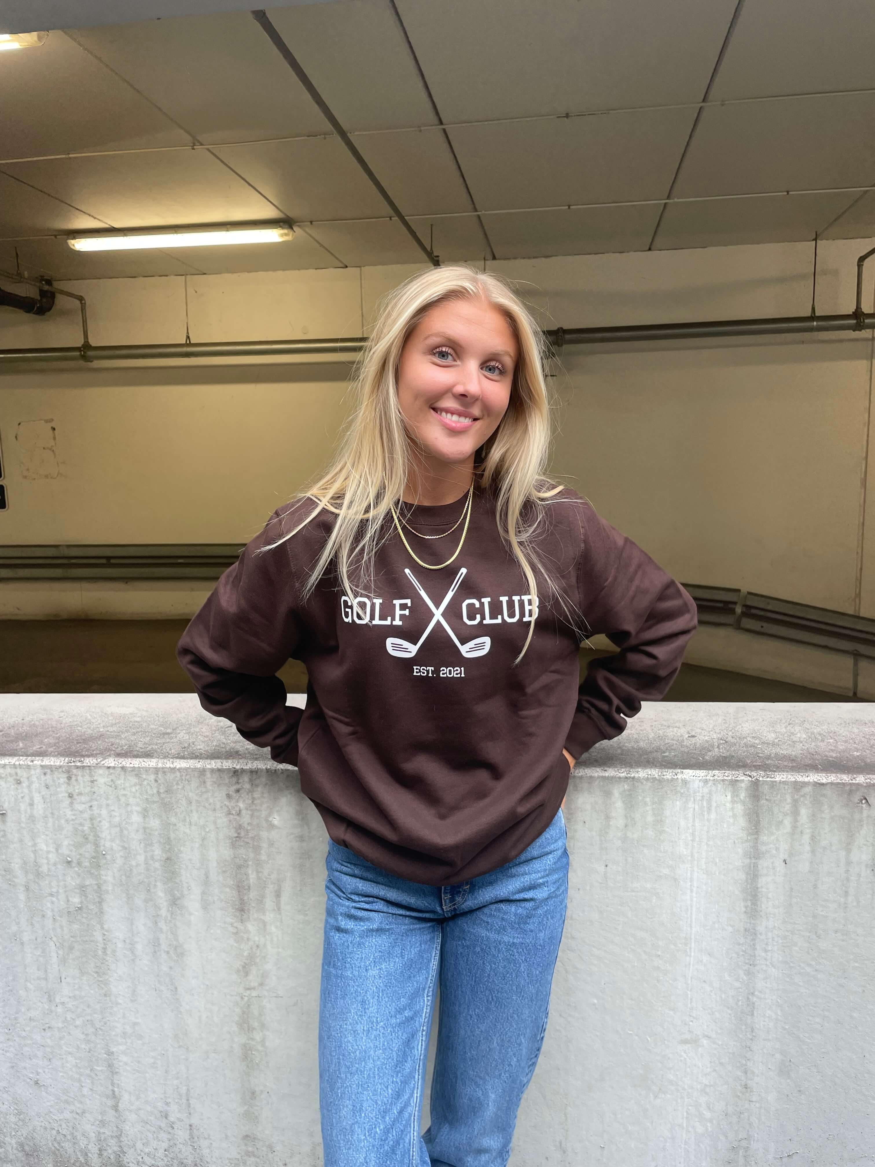 Golf Club - Brun Sweatshirt