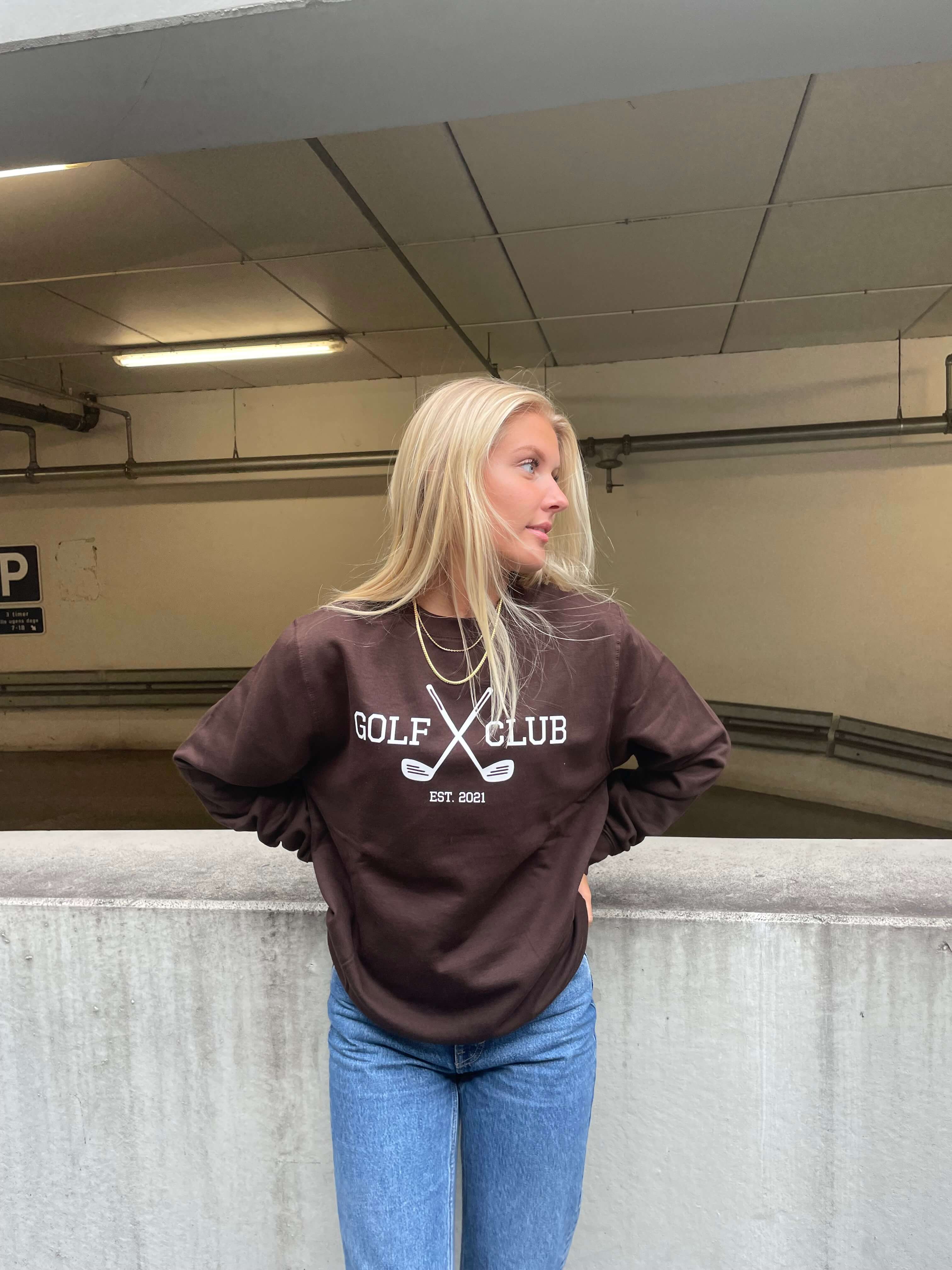 Golf Club - Brun Sweatshirt