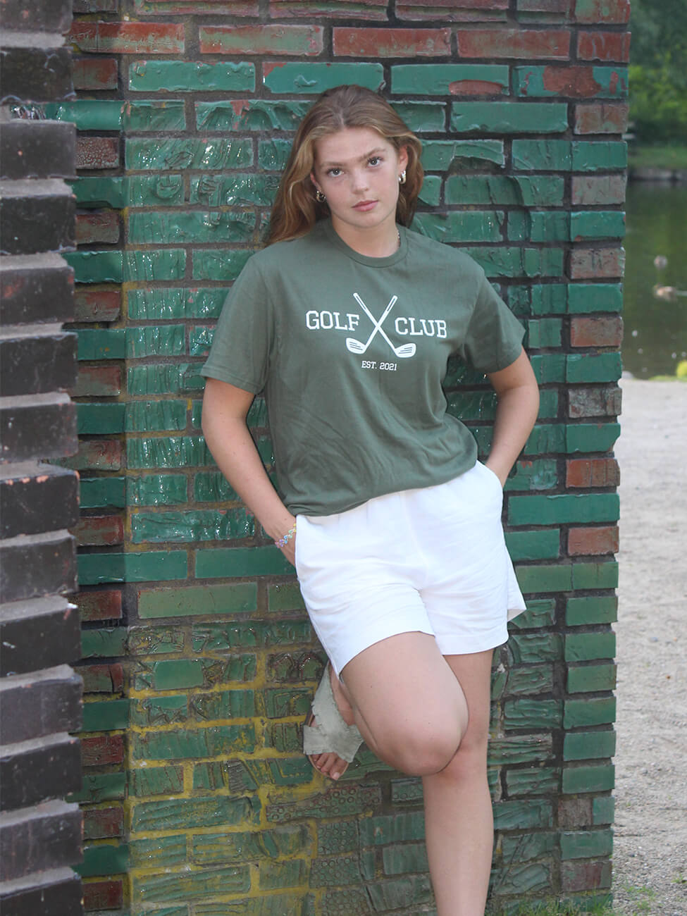 Golf Club - Oliven T-Shirt