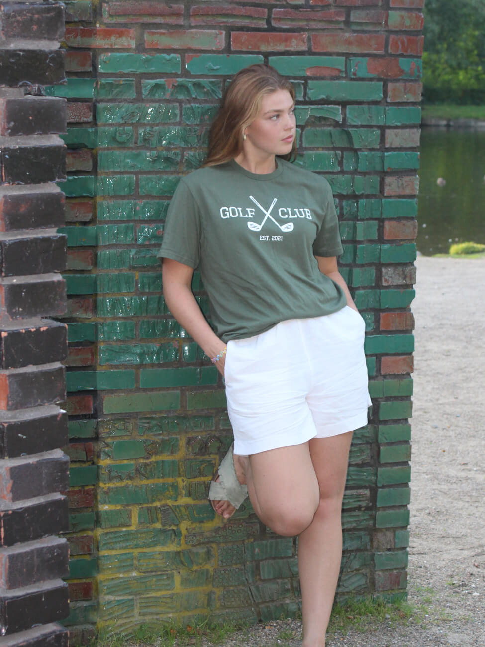 Golf Club - Oliven T-Shirt