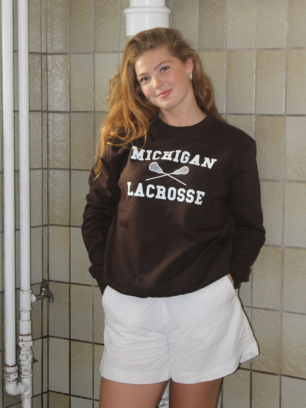 Michigan Lacrosse - Brun Sweatshirt