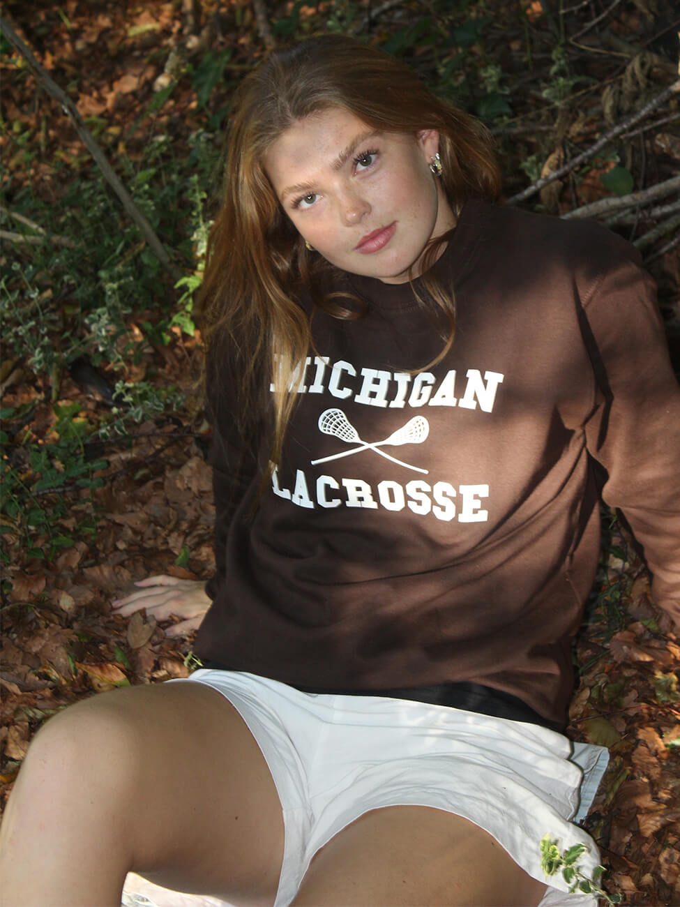 Michigan Lacrosse - Brun Sweatshirt