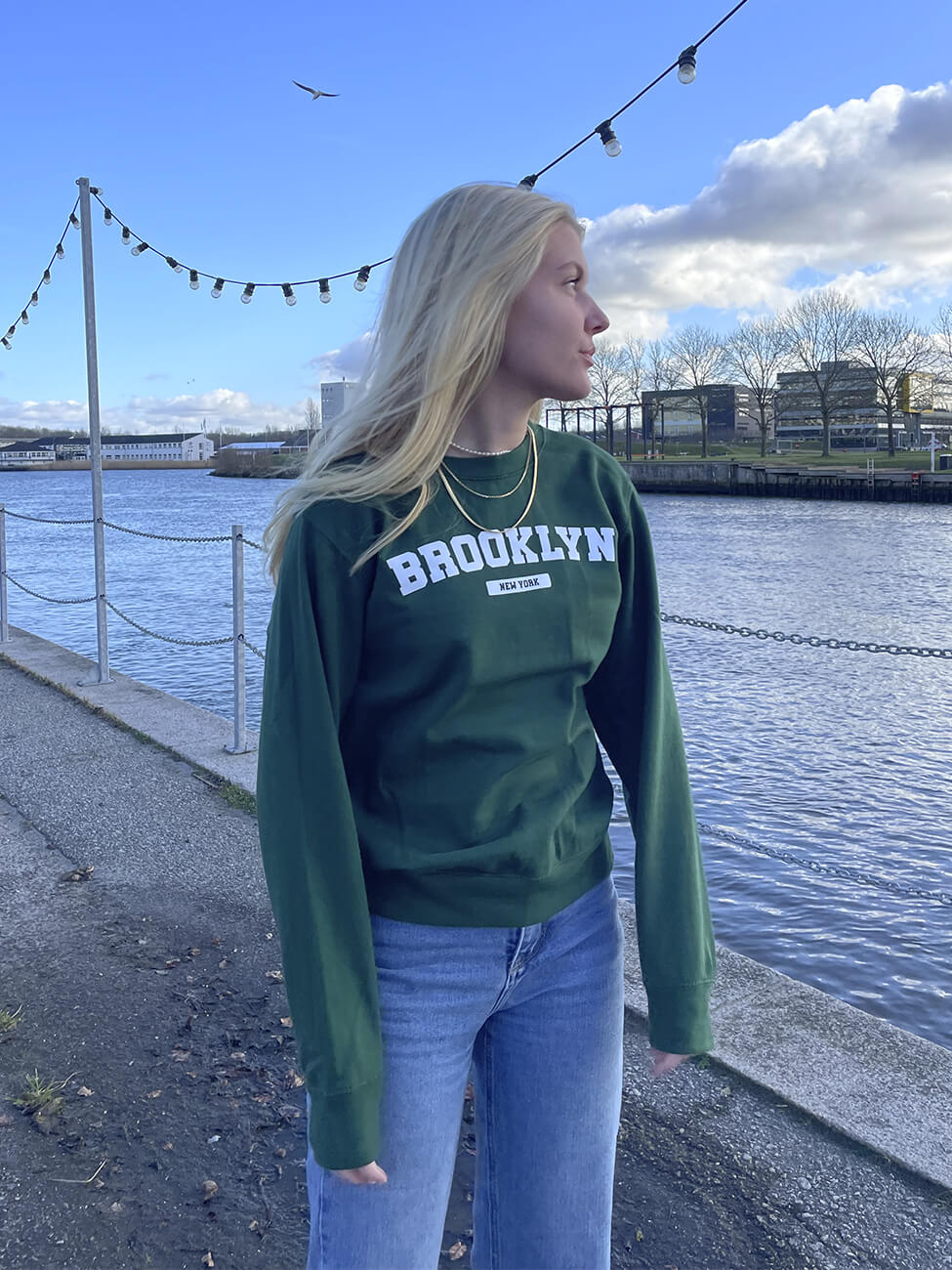Brooklyn - Grøn Sweatshirt