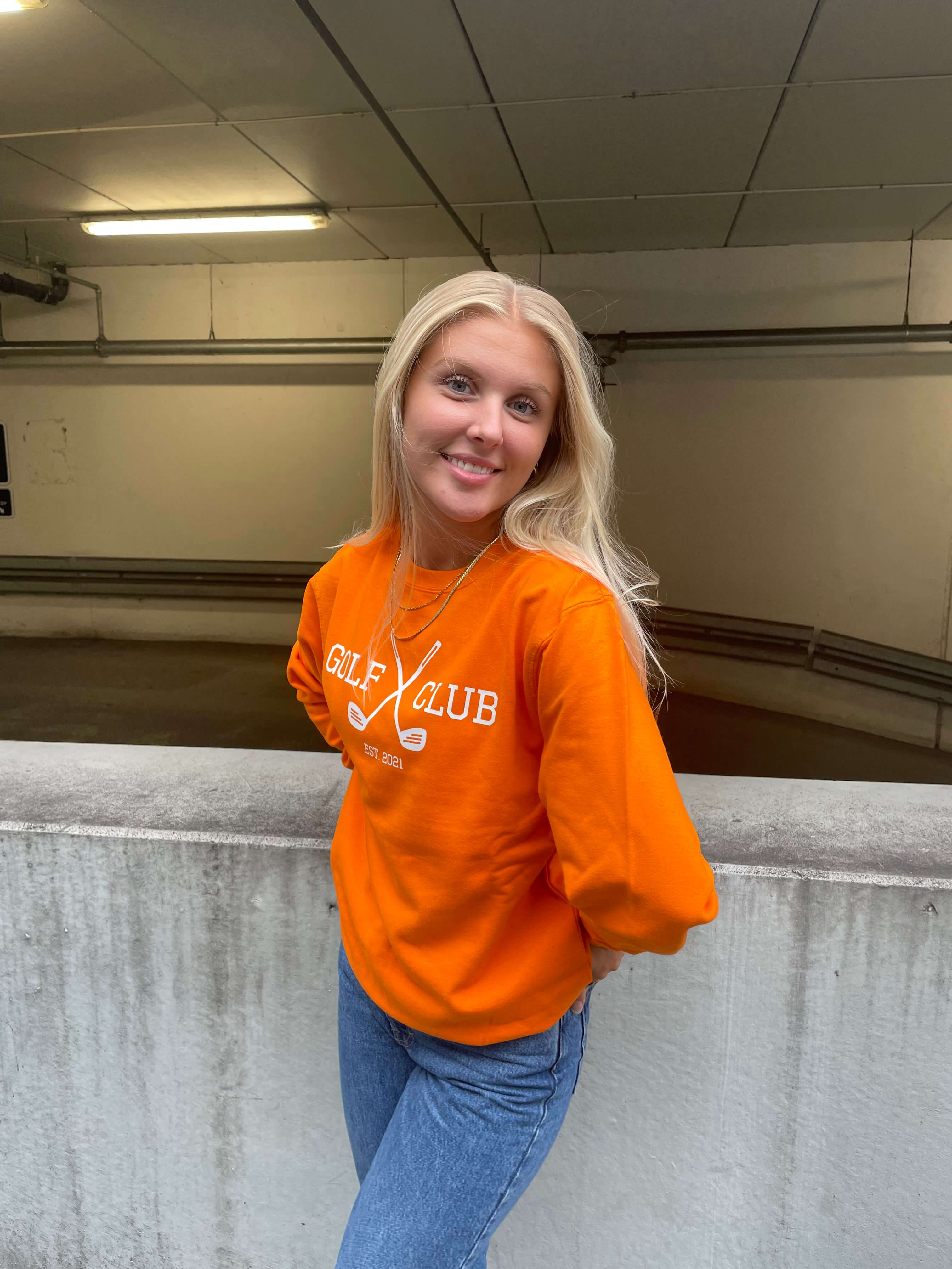 Golf Club - Orange Sweatshirt