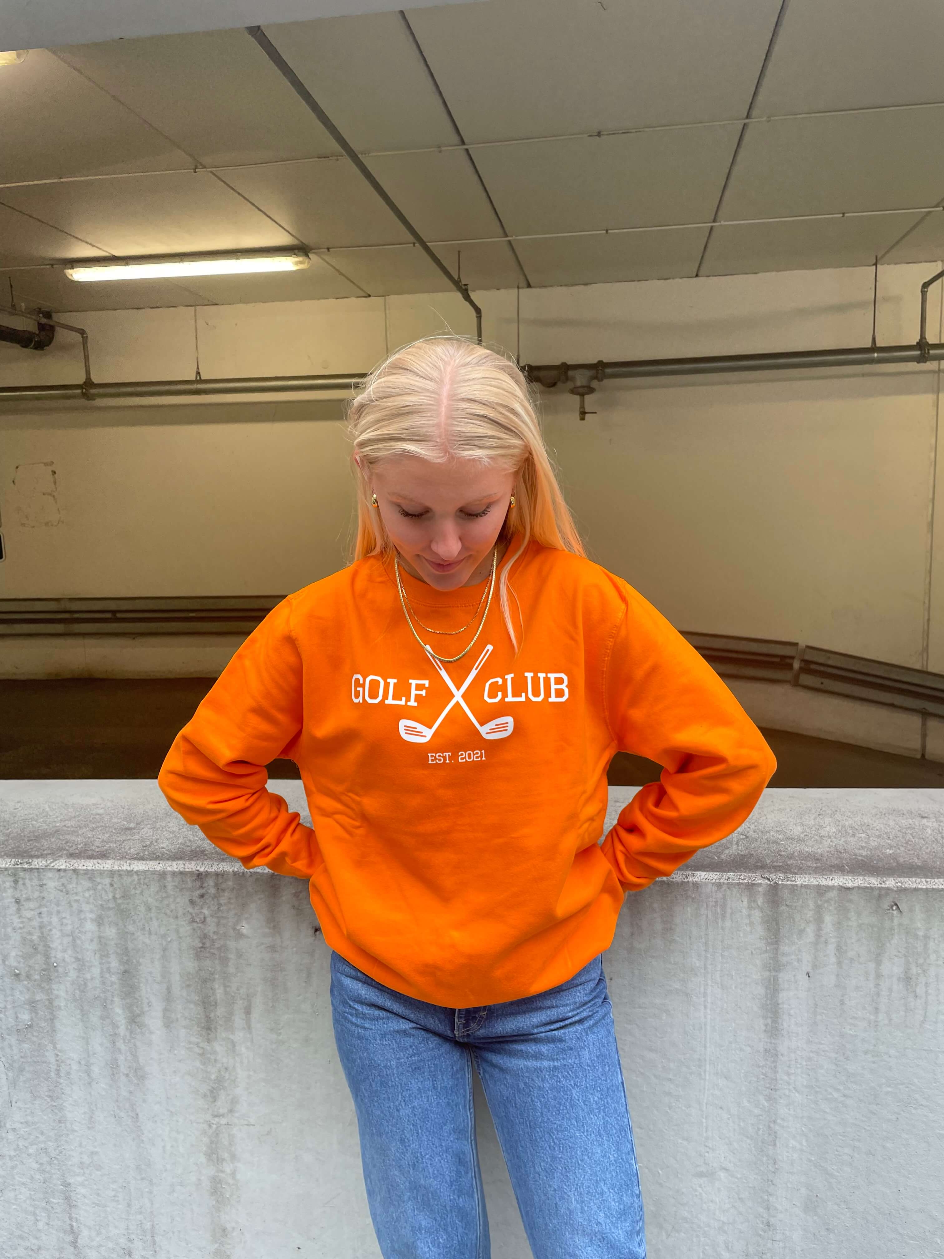 Golf Club - Orange Sweatshirt