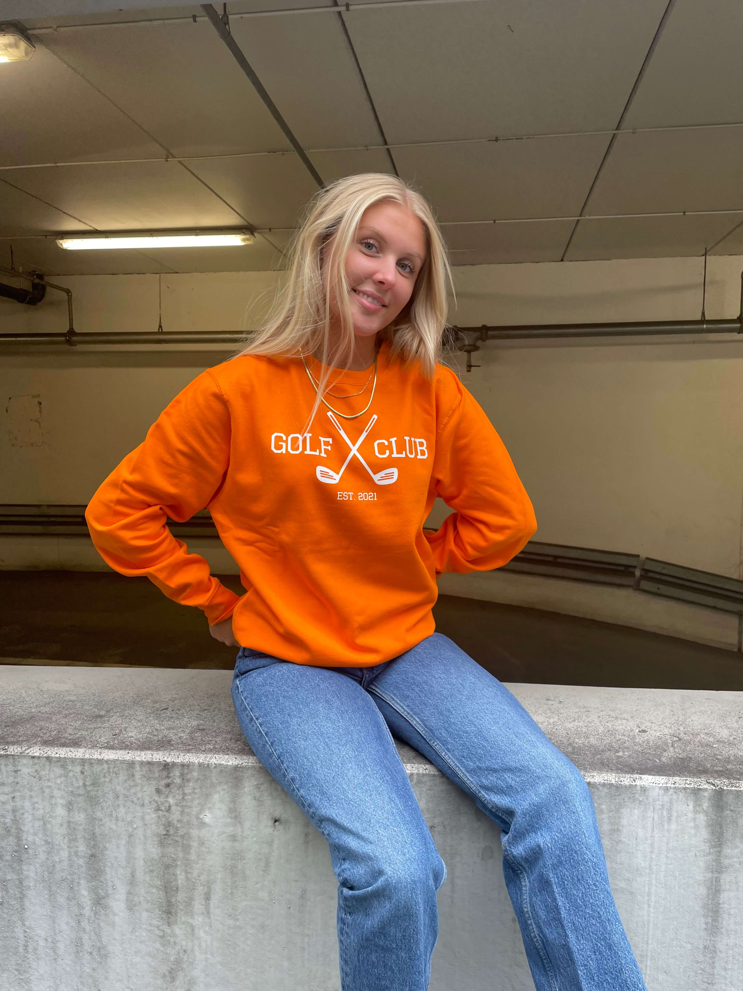Golf Club - Orange Sweatshirt