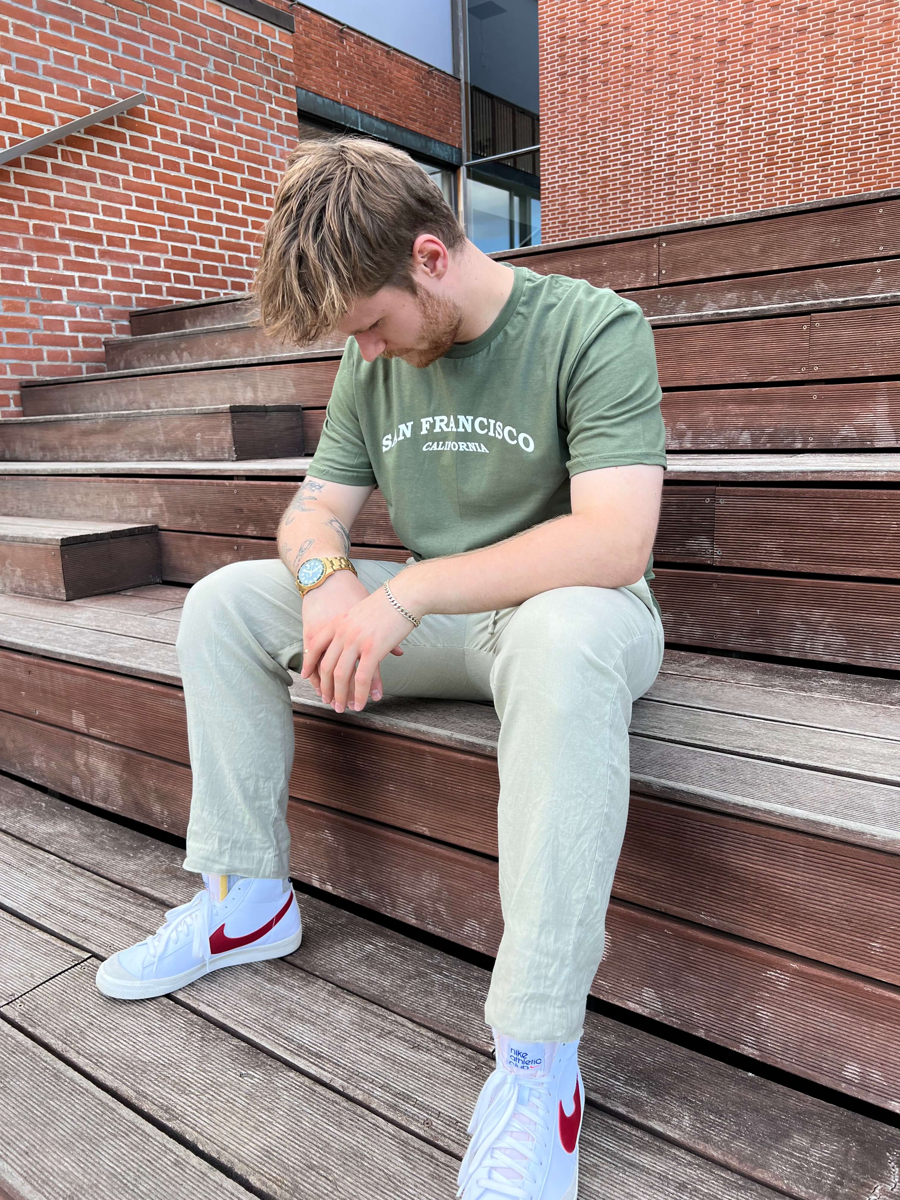 San Francisco - Oliven T-Shirt