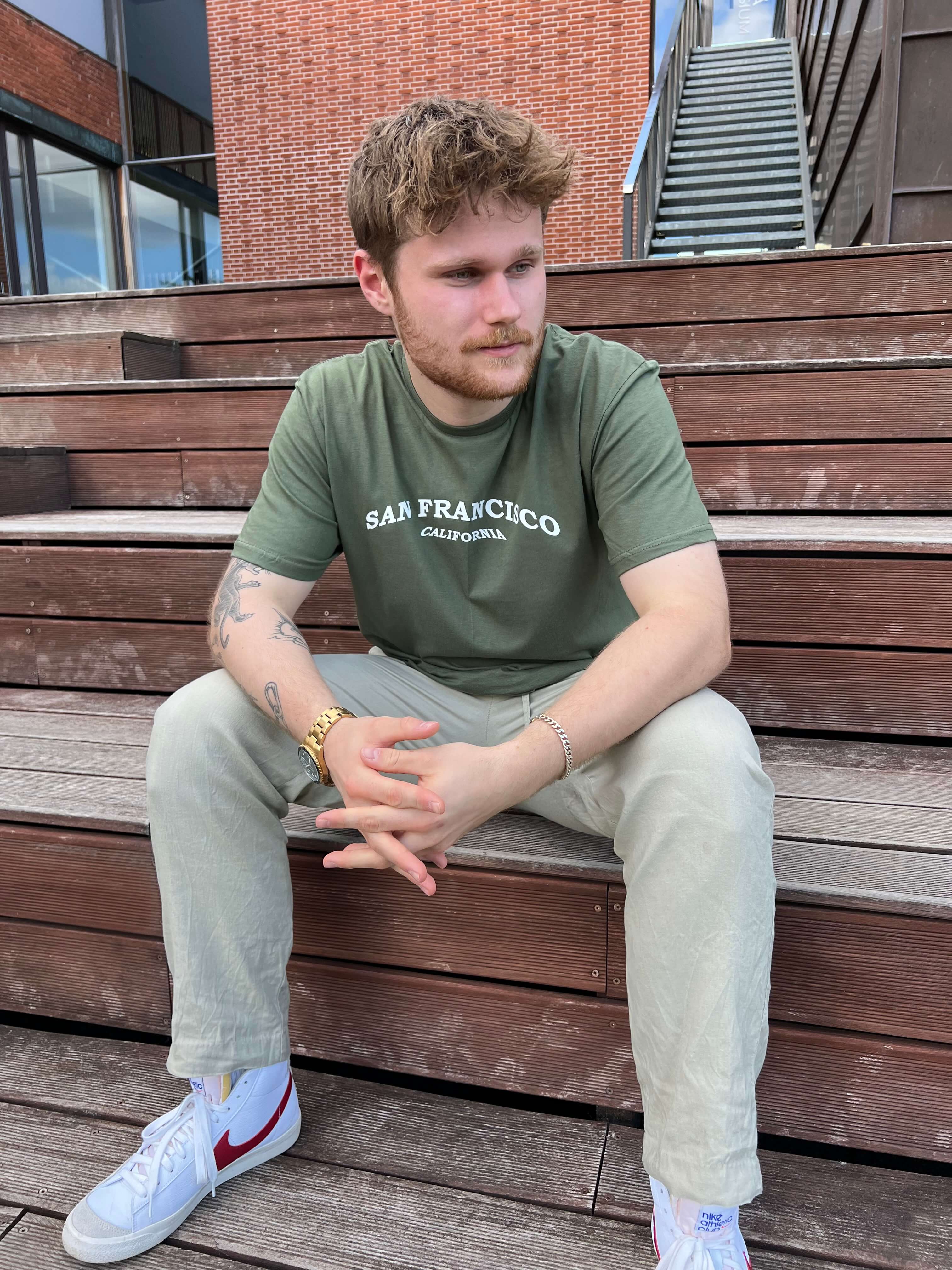 San Francisco - Oliven T-Shirt