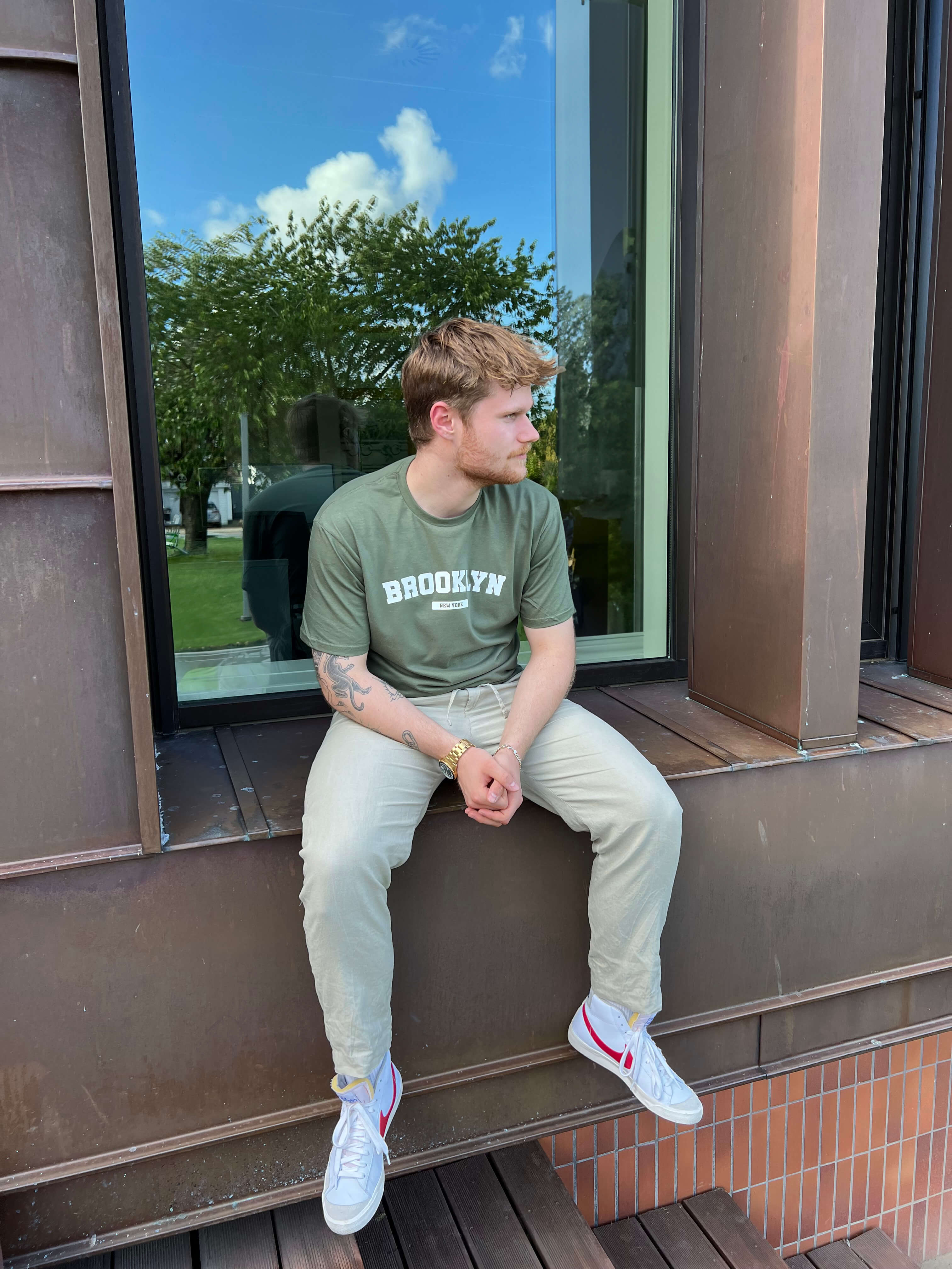 Brooklyn - Oliven T-Shirt