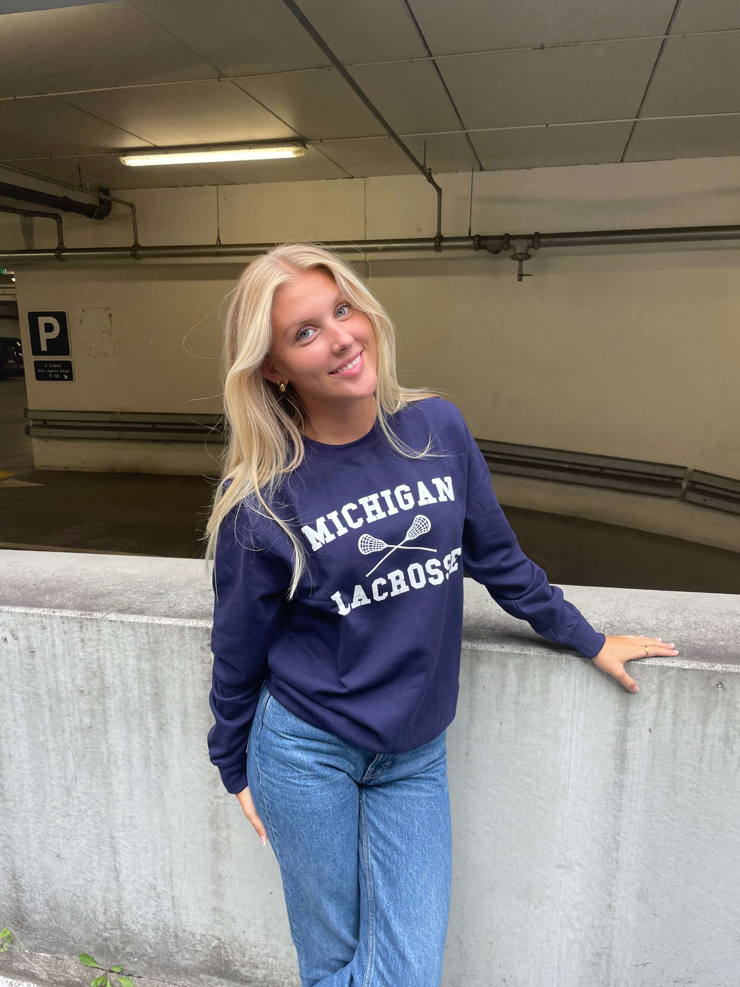 Michigan Lacrosse - Navy Sweatshirt
