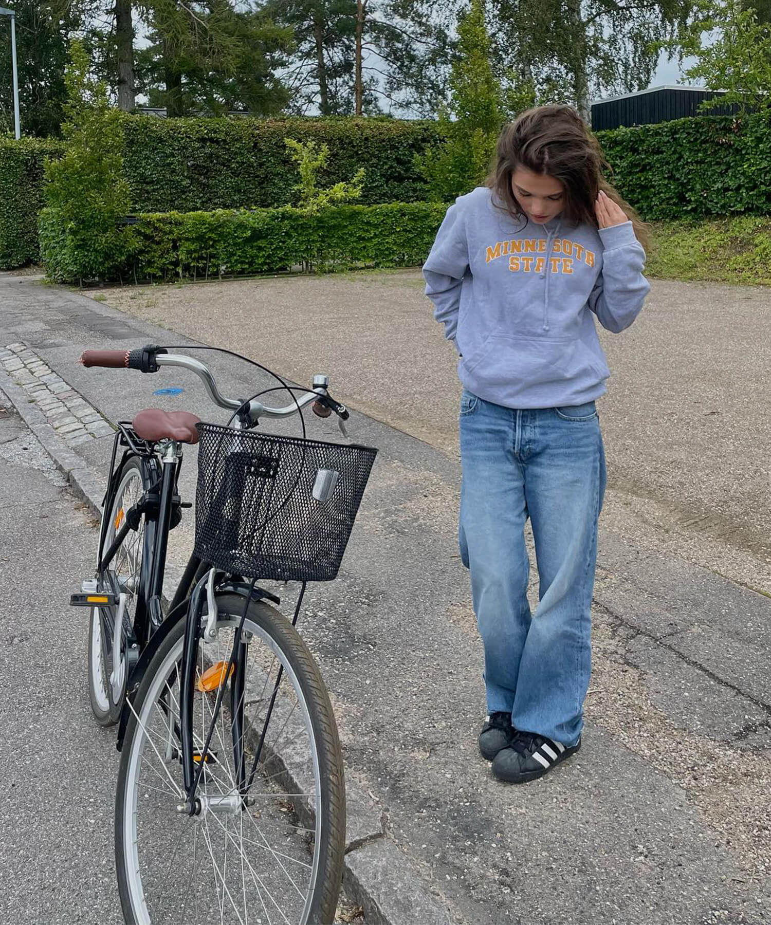 Minnesota State - Grå Melange Hoodie