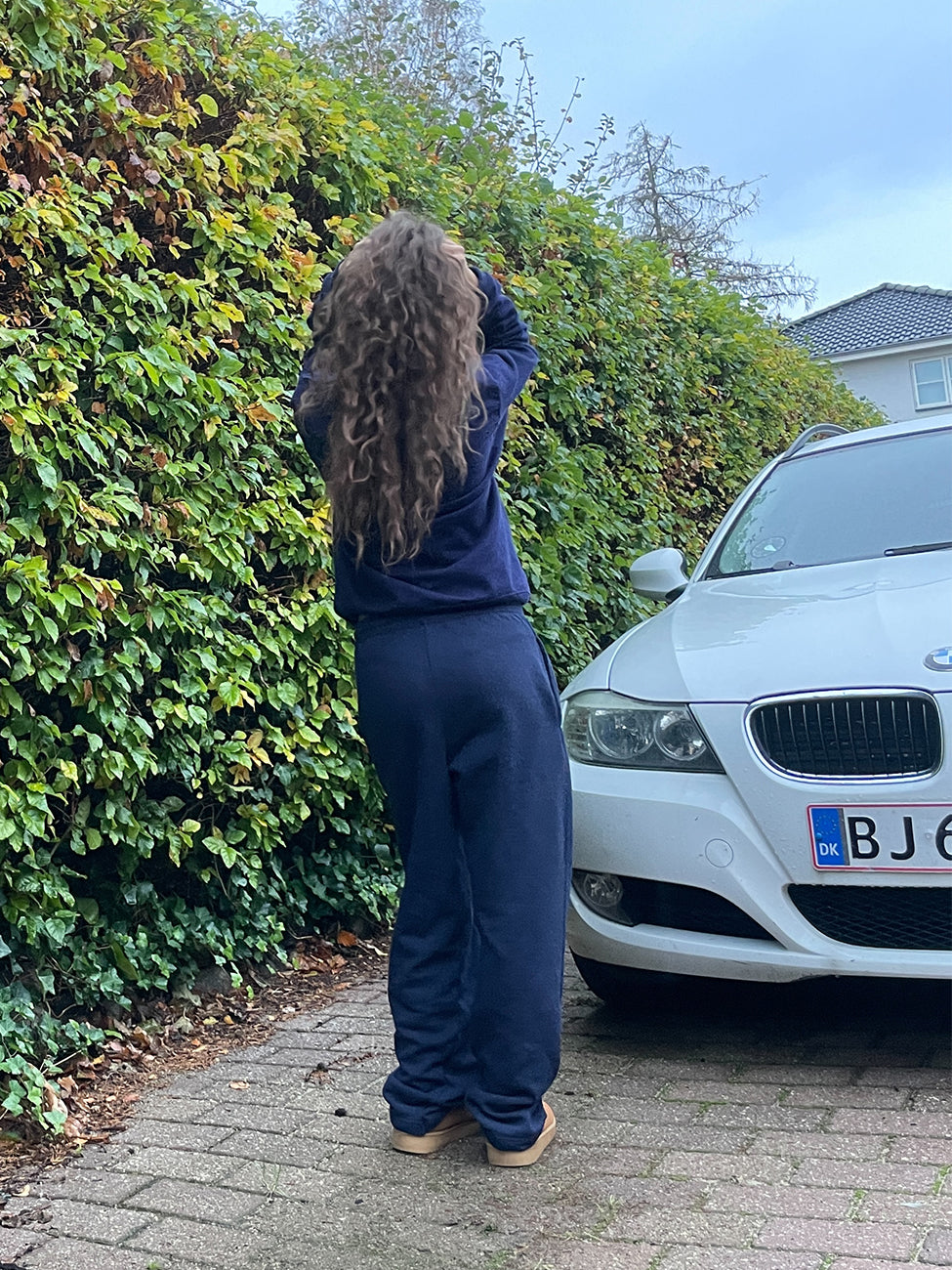 Navy Sweatpants (Uden elastik ved anklerne)