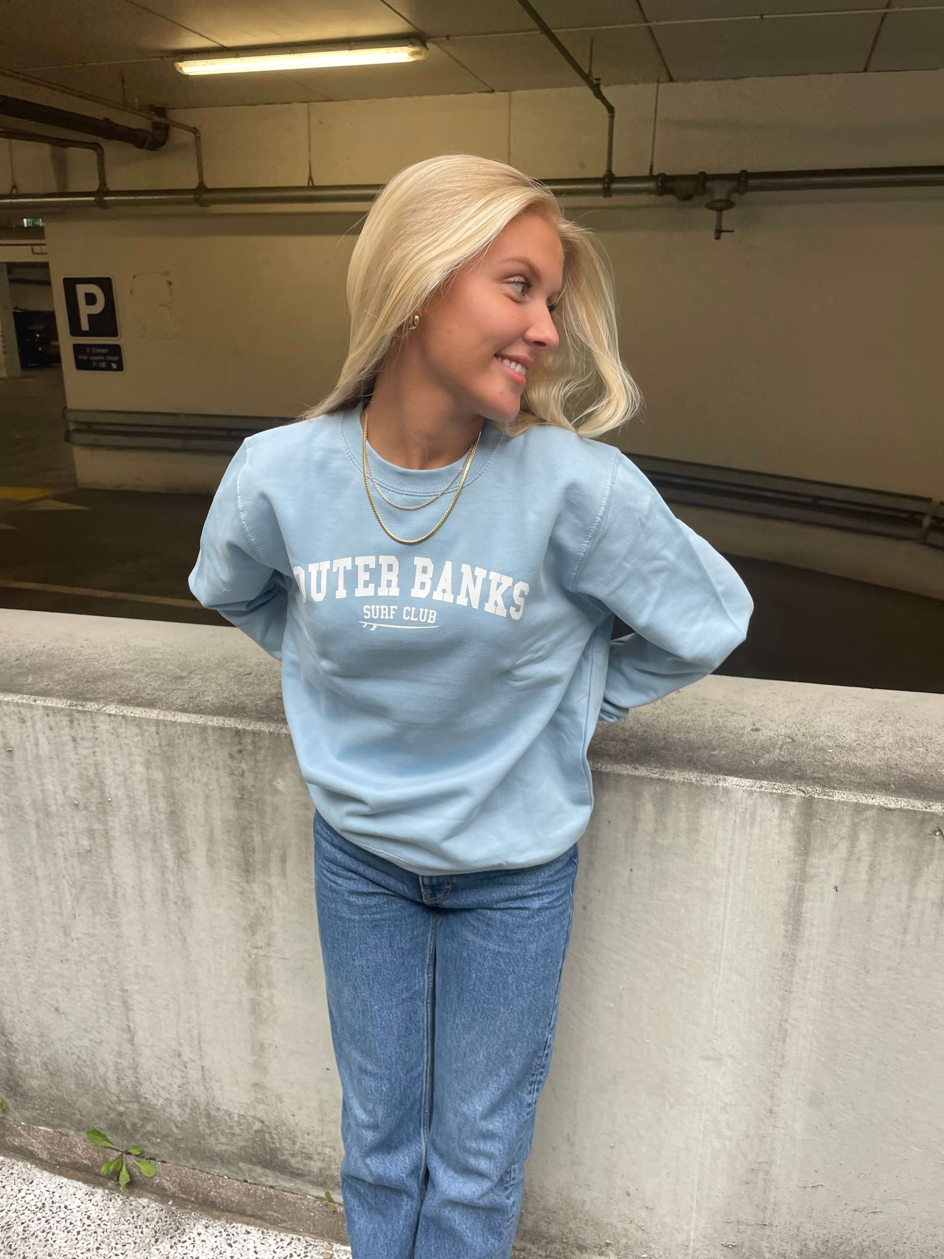 Outer Banks - Himmelblå Sweatshirt