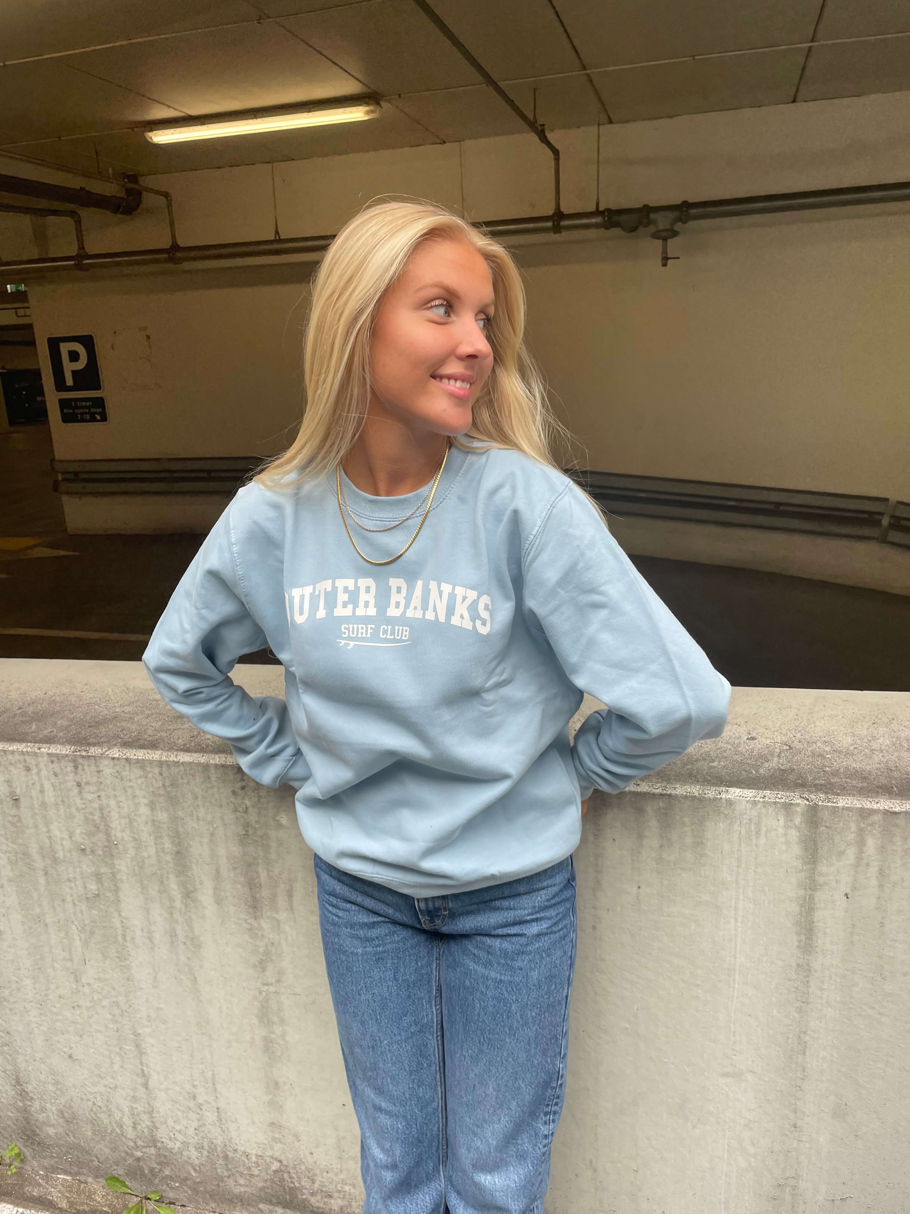 Outer Banks - Himmelblå Sweatshirt