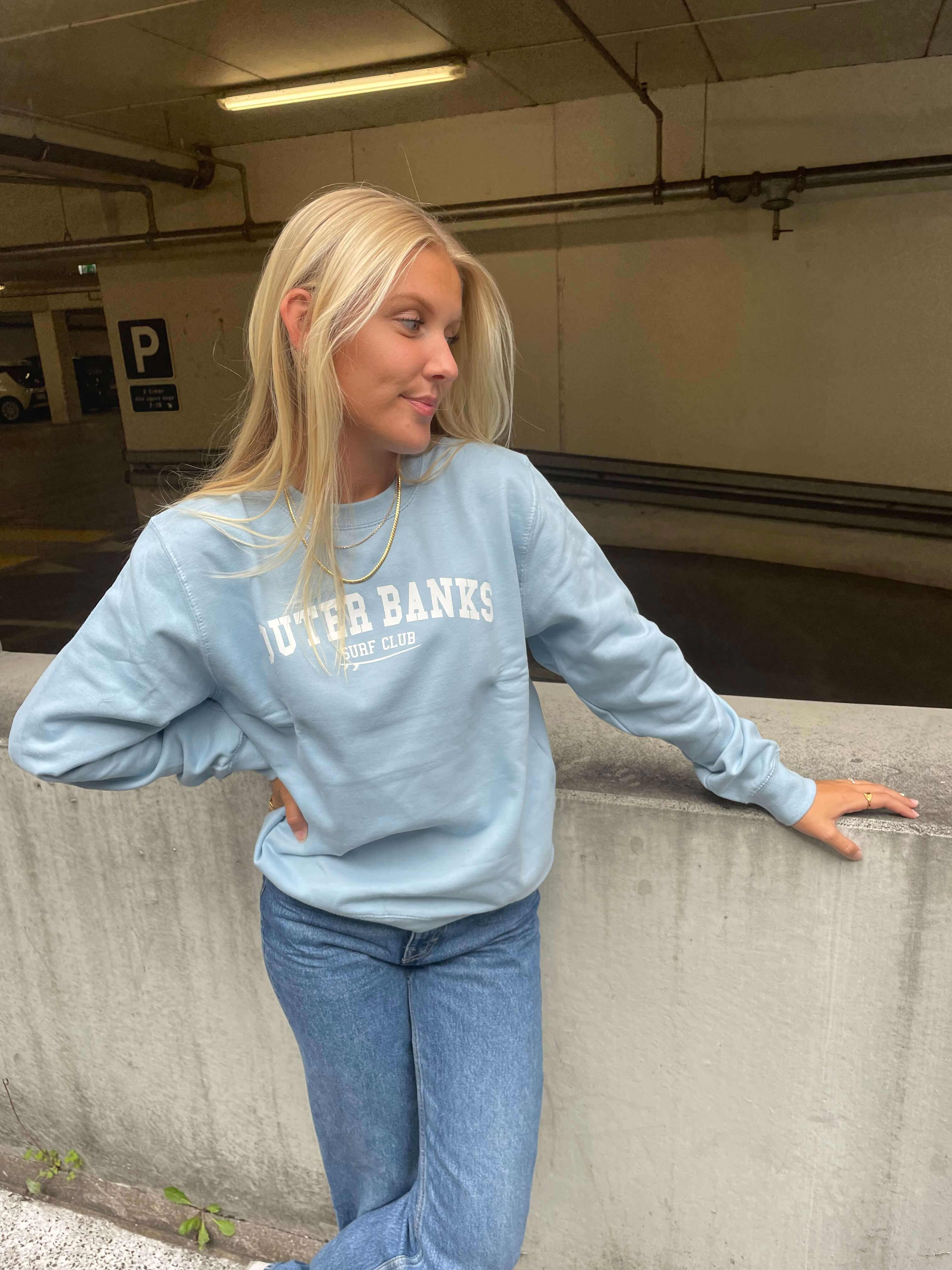Outer Banks - Himmelblå Sweatshirt