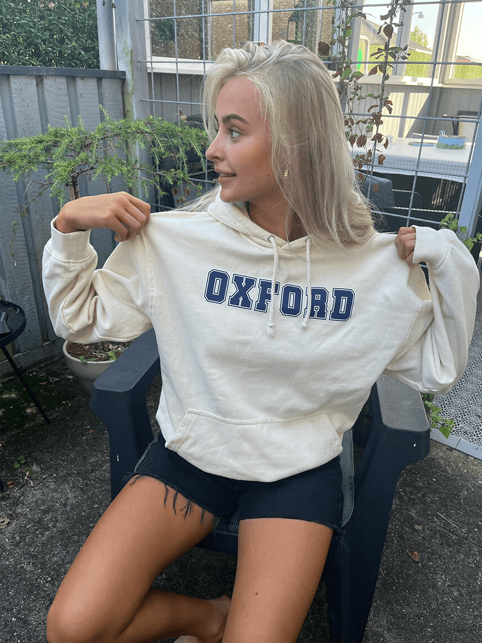 Oxford - Creme Hoodie
