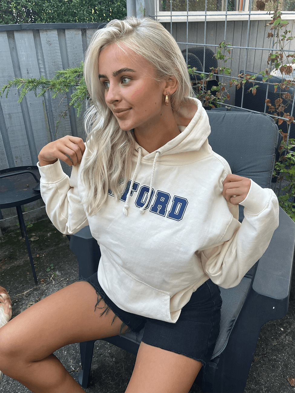 Oxford - Creme Hoodie