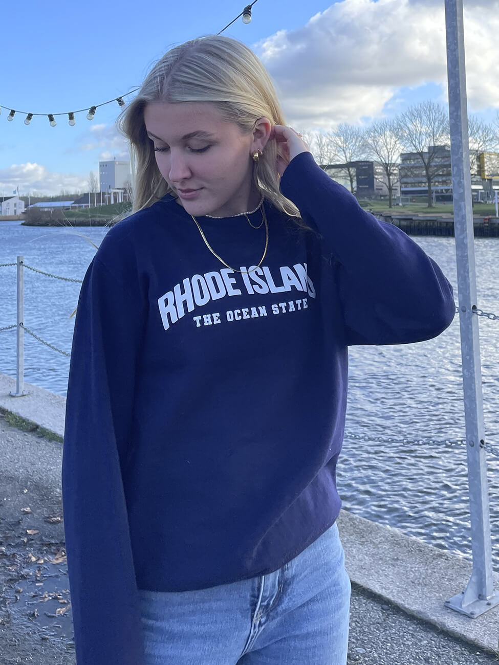 Rhode Island - Navy Sweatshirt