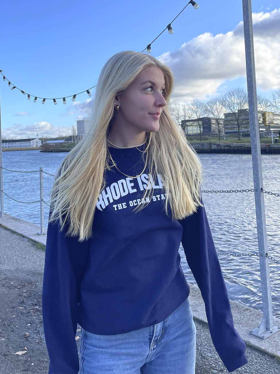 Rhode Island - Navy Sweatshirt