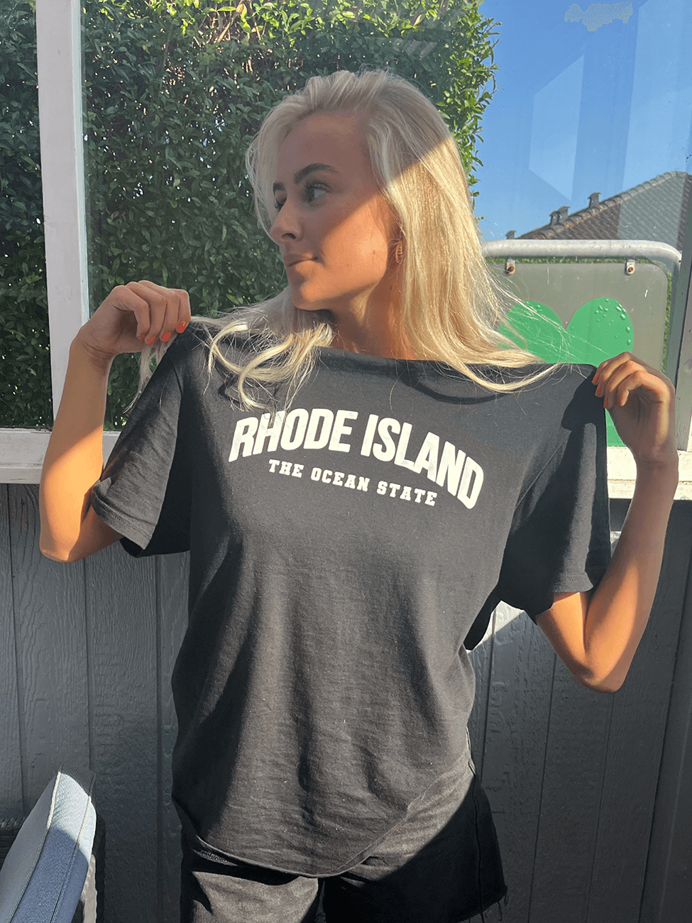 Rhode Island - Sort T-Shirt
