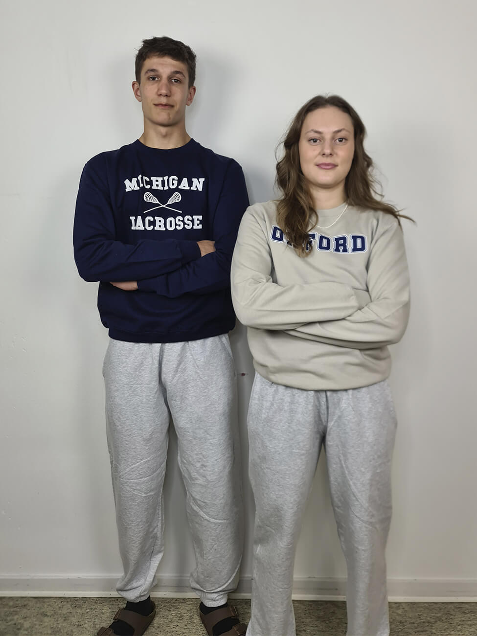 Lysegrå Sweatpants (Med elastik ved anklerne)