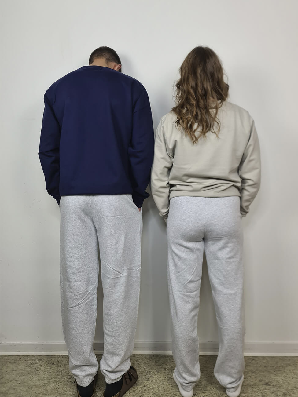 Lysegrå Sweatpants (Med elastik ved anklerne)