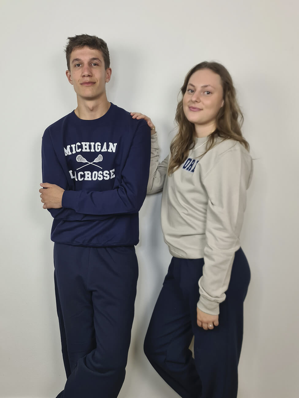 Navy Sweatpants (Uden elastik ved anklerne)