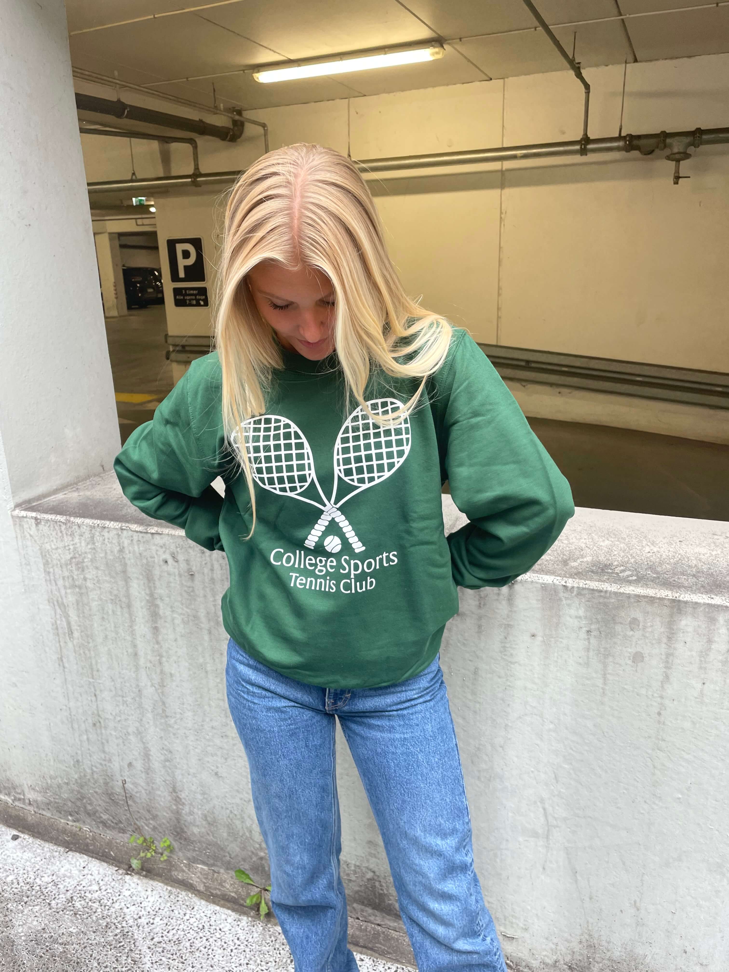 Tennis Club - Grøn Sweatshirt