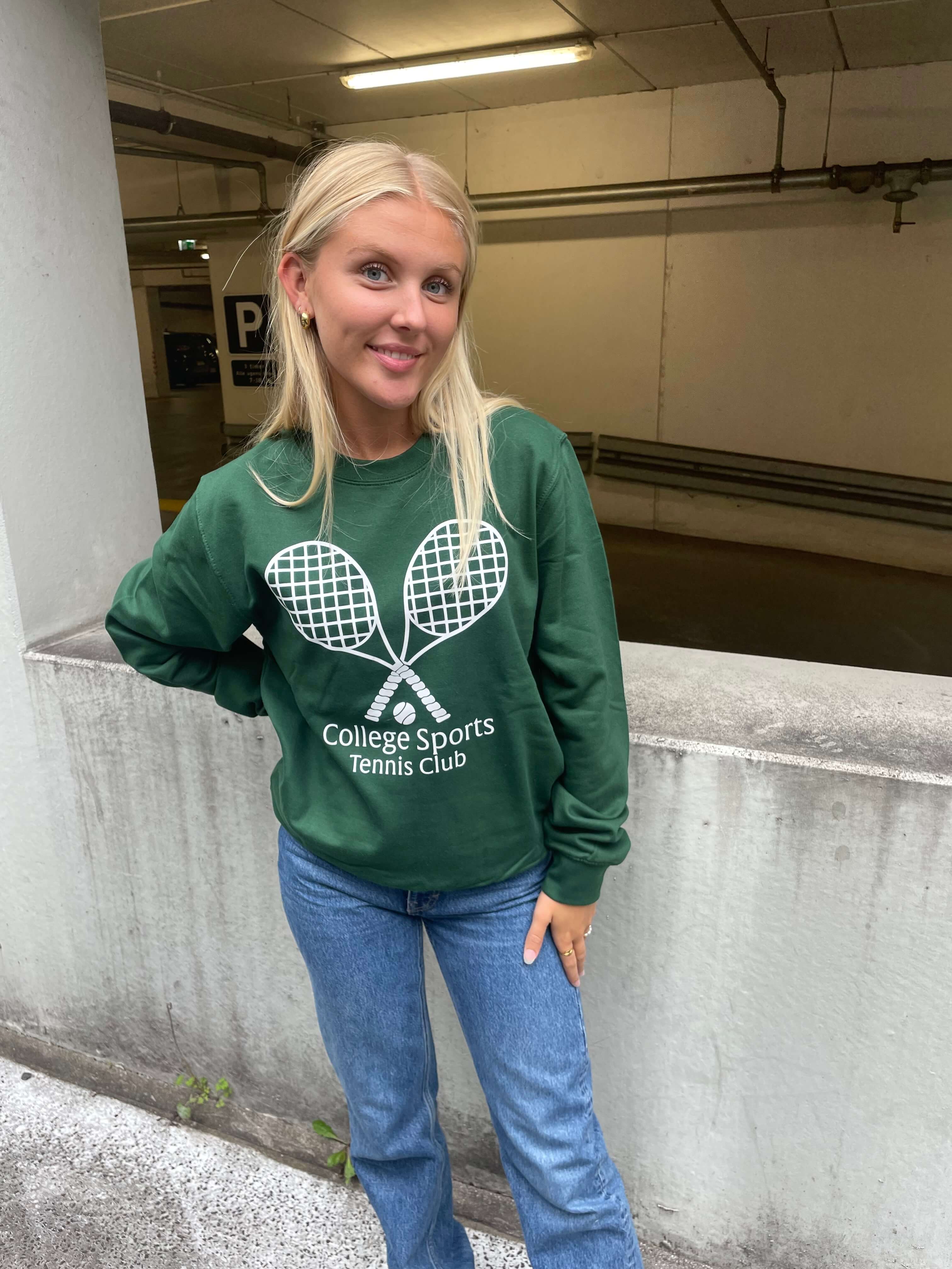 Tennis Club - Grøn Sweatshirt