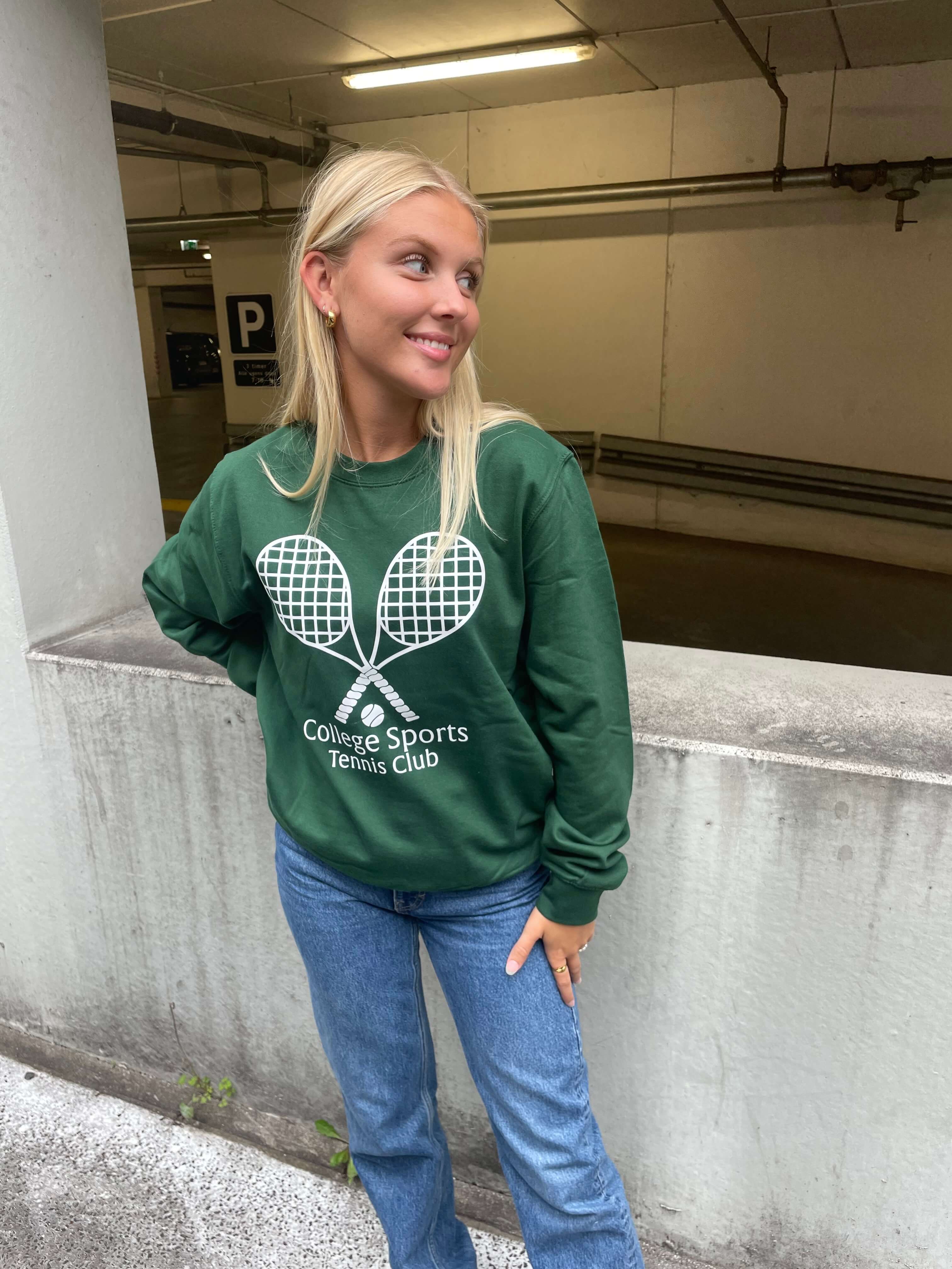 Tennis Club - Grøn Sweatshirt