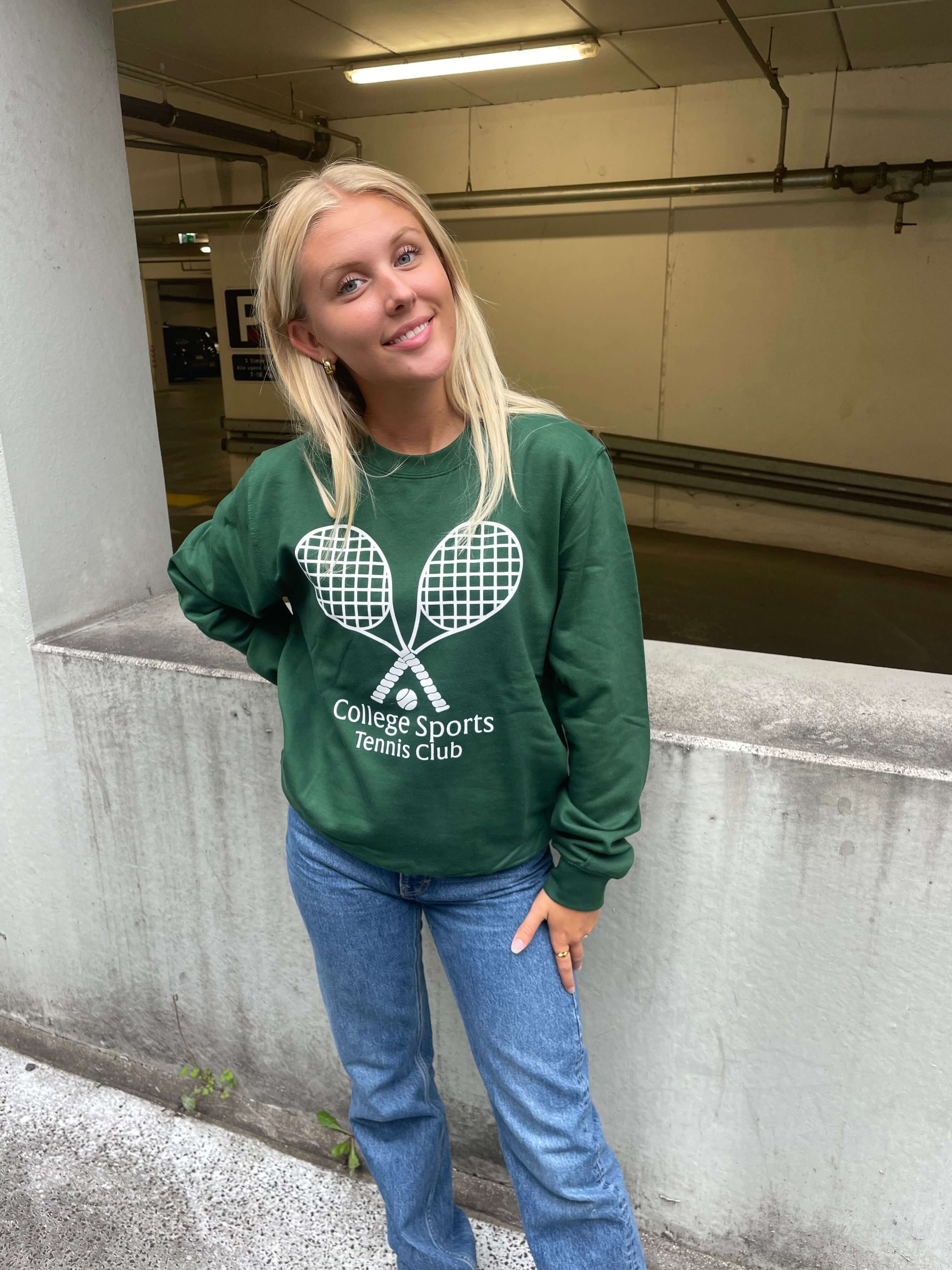 Tennis Club - Grøn Sweatshirt