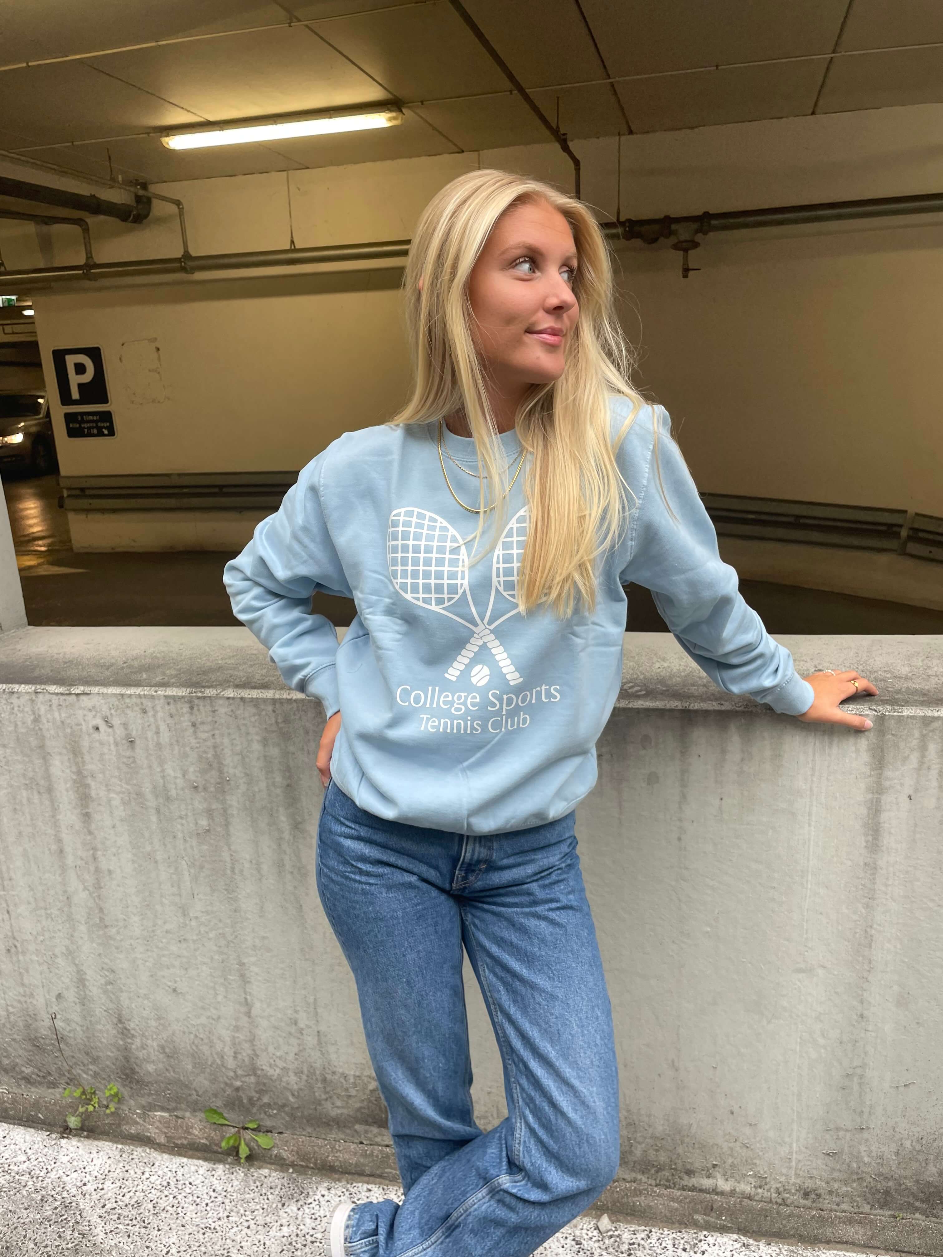 Tennis Club - Himmelblå Sweatshirt
