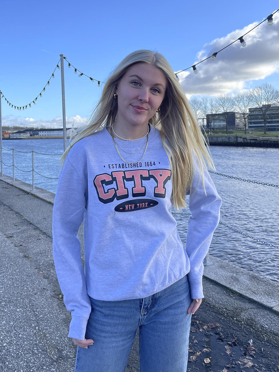 Varsity NYC - Grå Sweatshirt