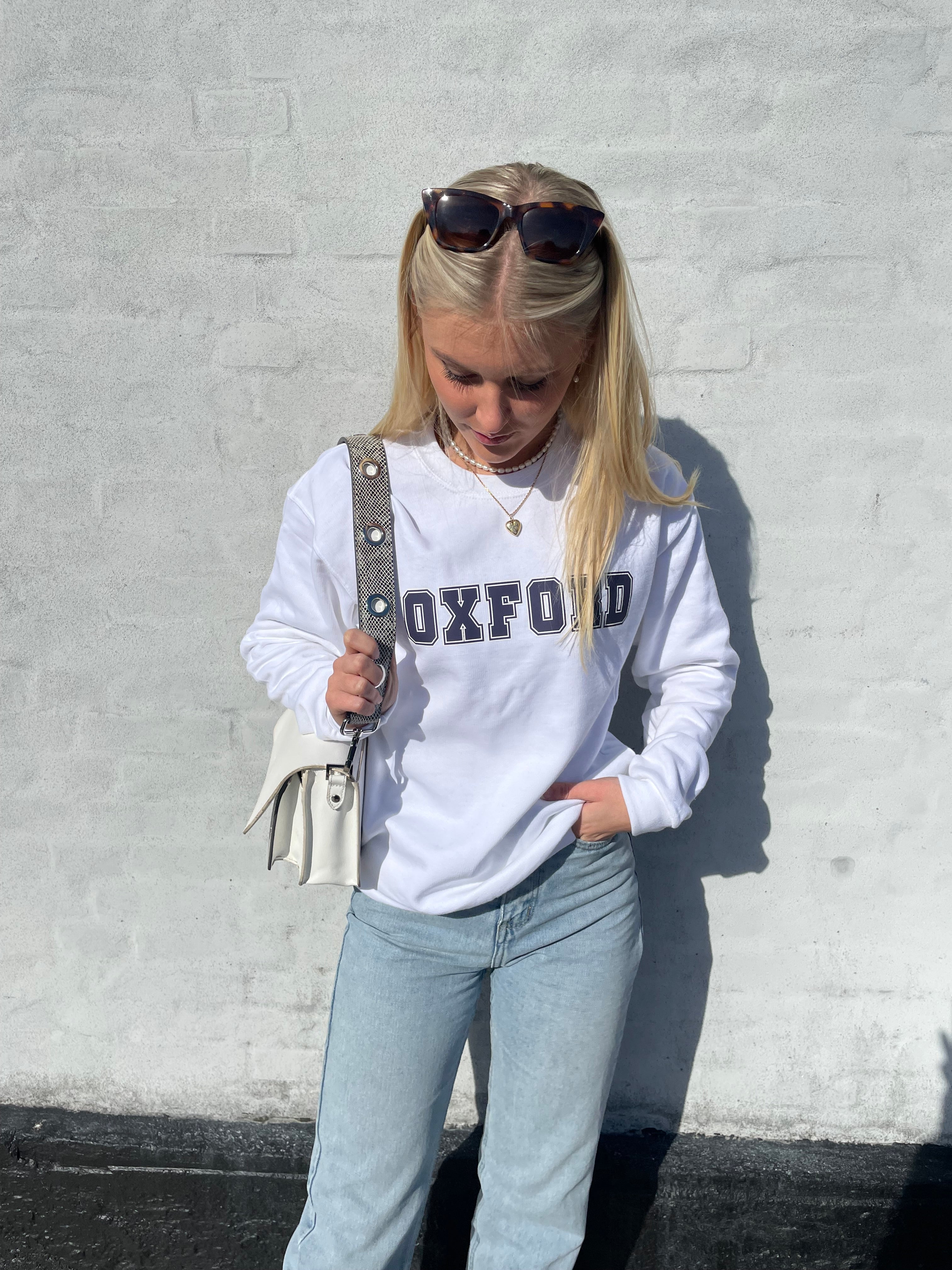 Oxford - Hvid Sweatshirt