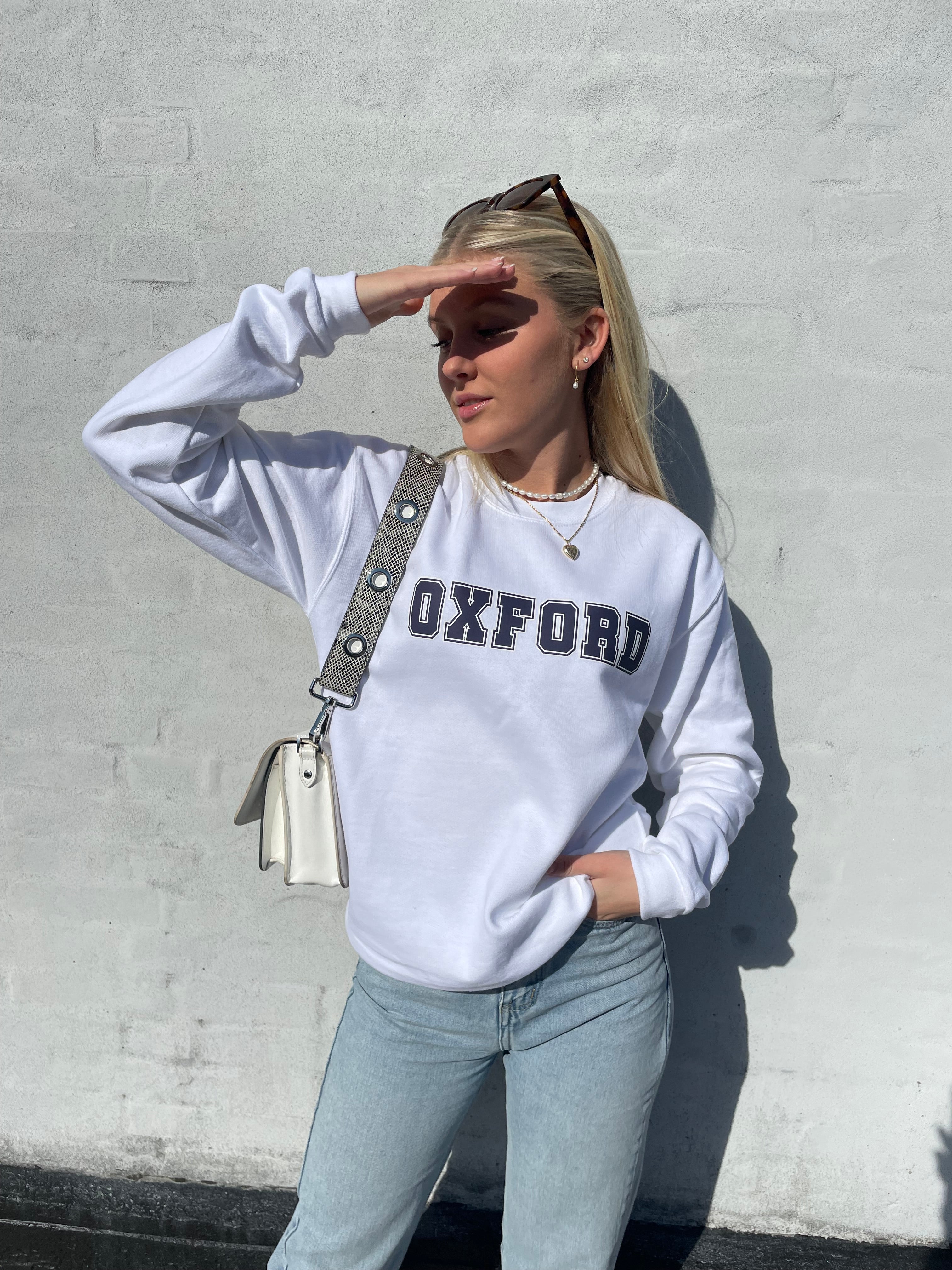 Oxford - Hvid Sweatshirt