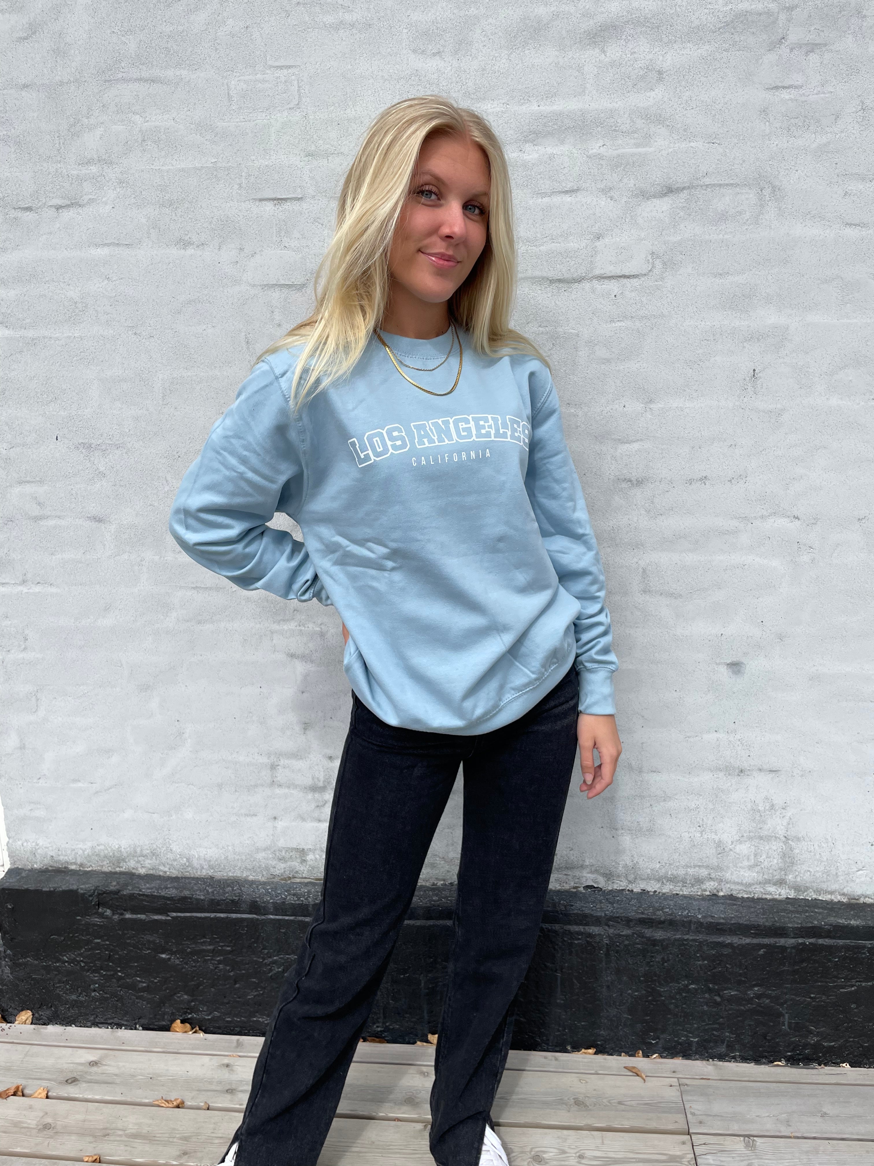 Los Angeles - Himmelblå Sweatshirt