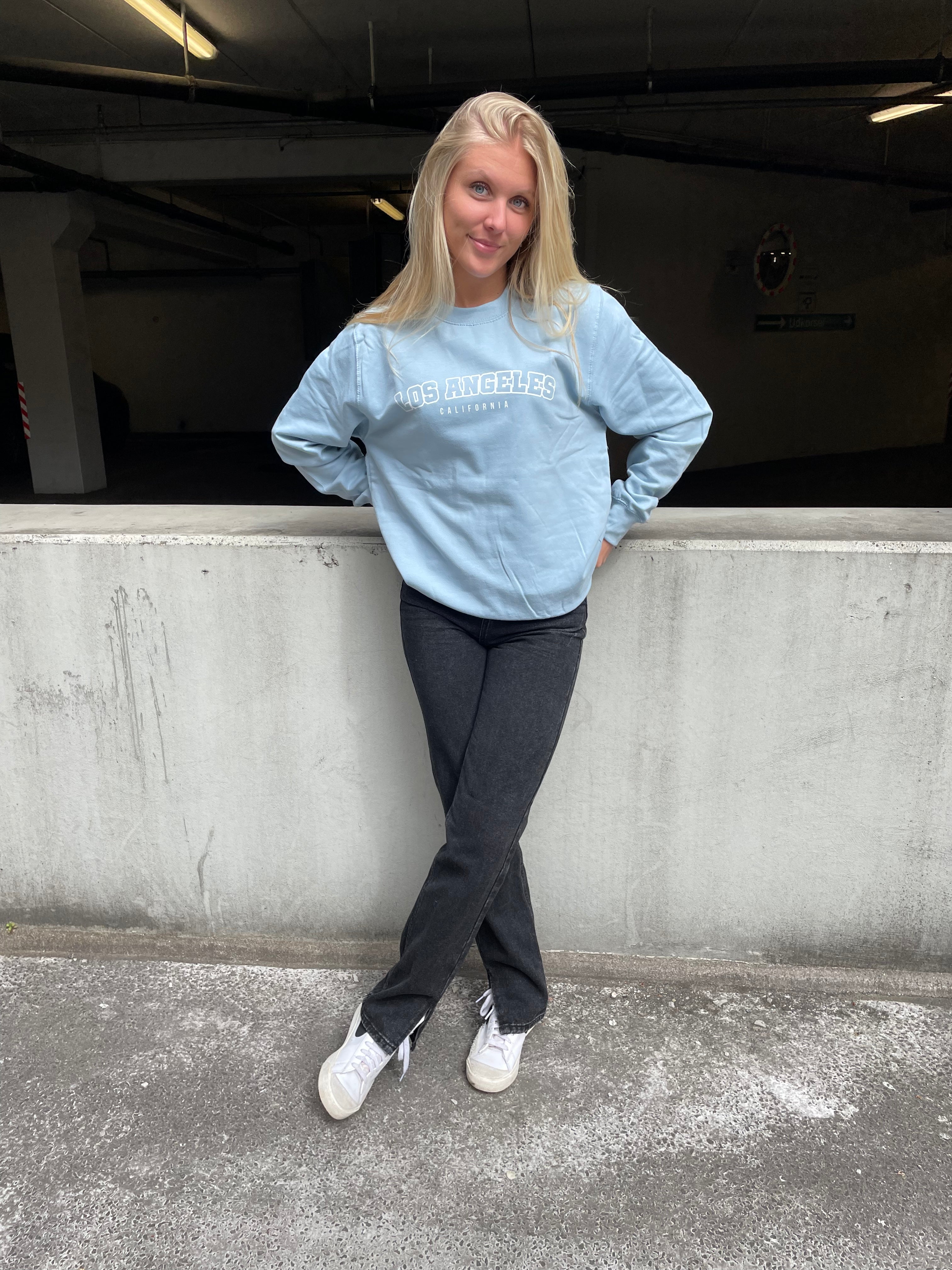 Los Angeles - Himmelblå Sweatshirt