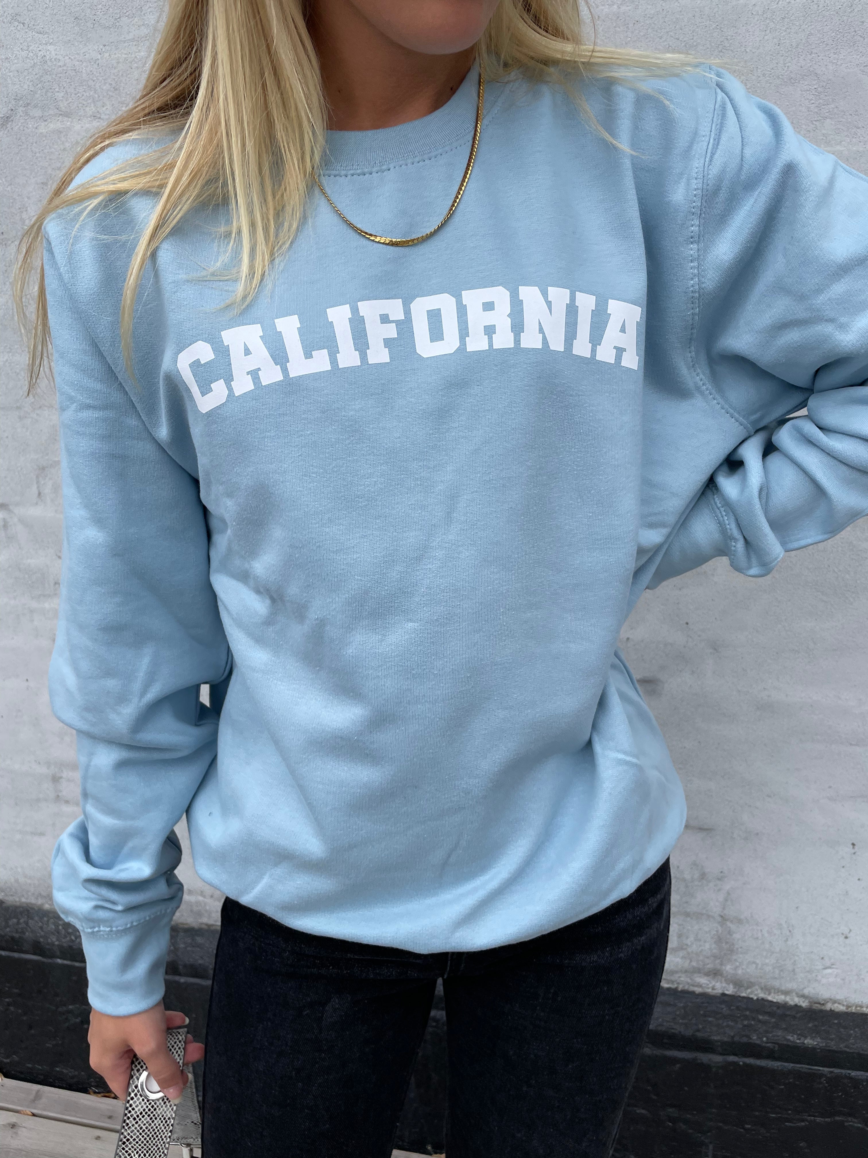 California - Himmelblå Sweatshirt