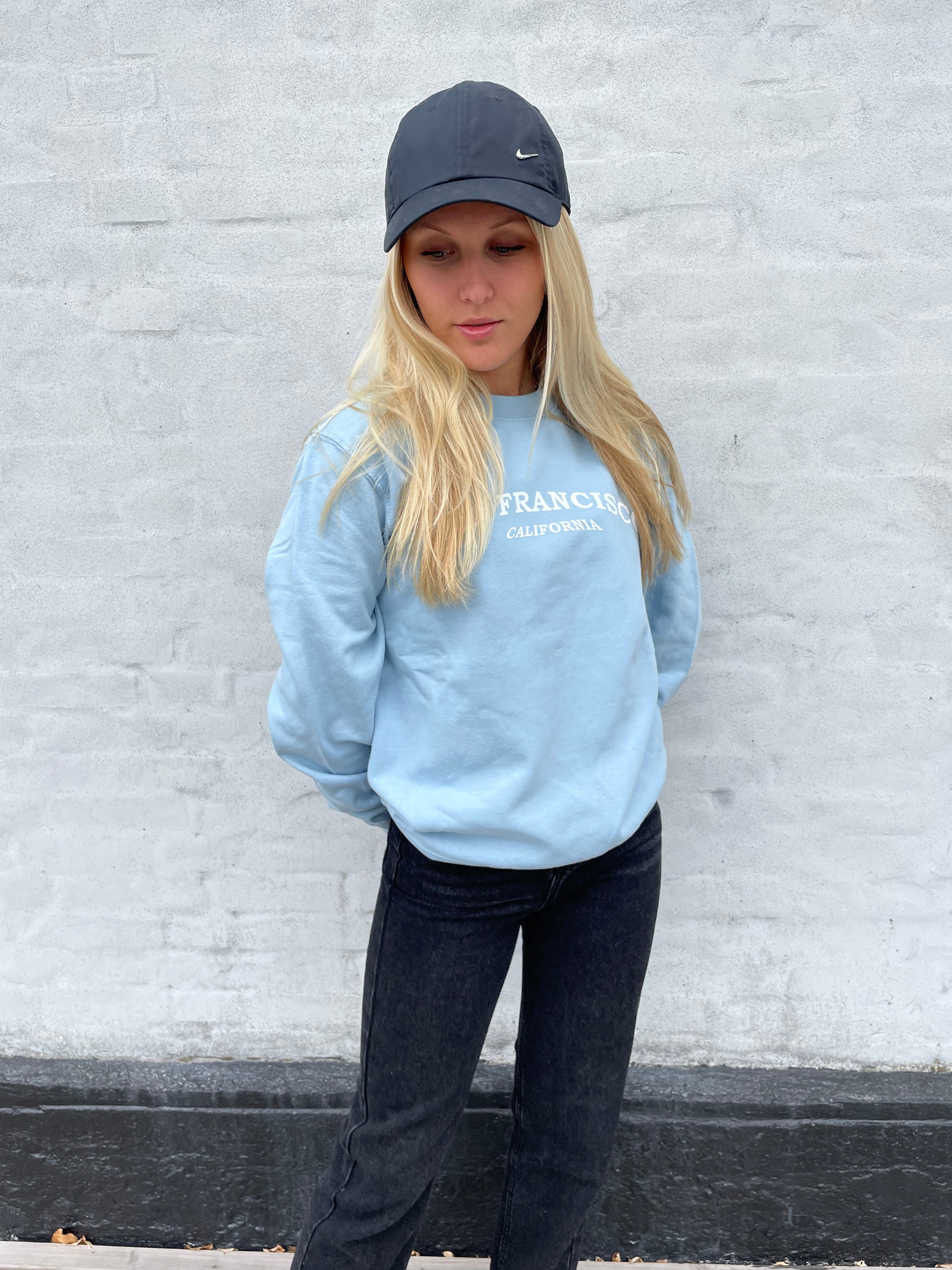 San Francisco - Himmelblå Sweatshirt
