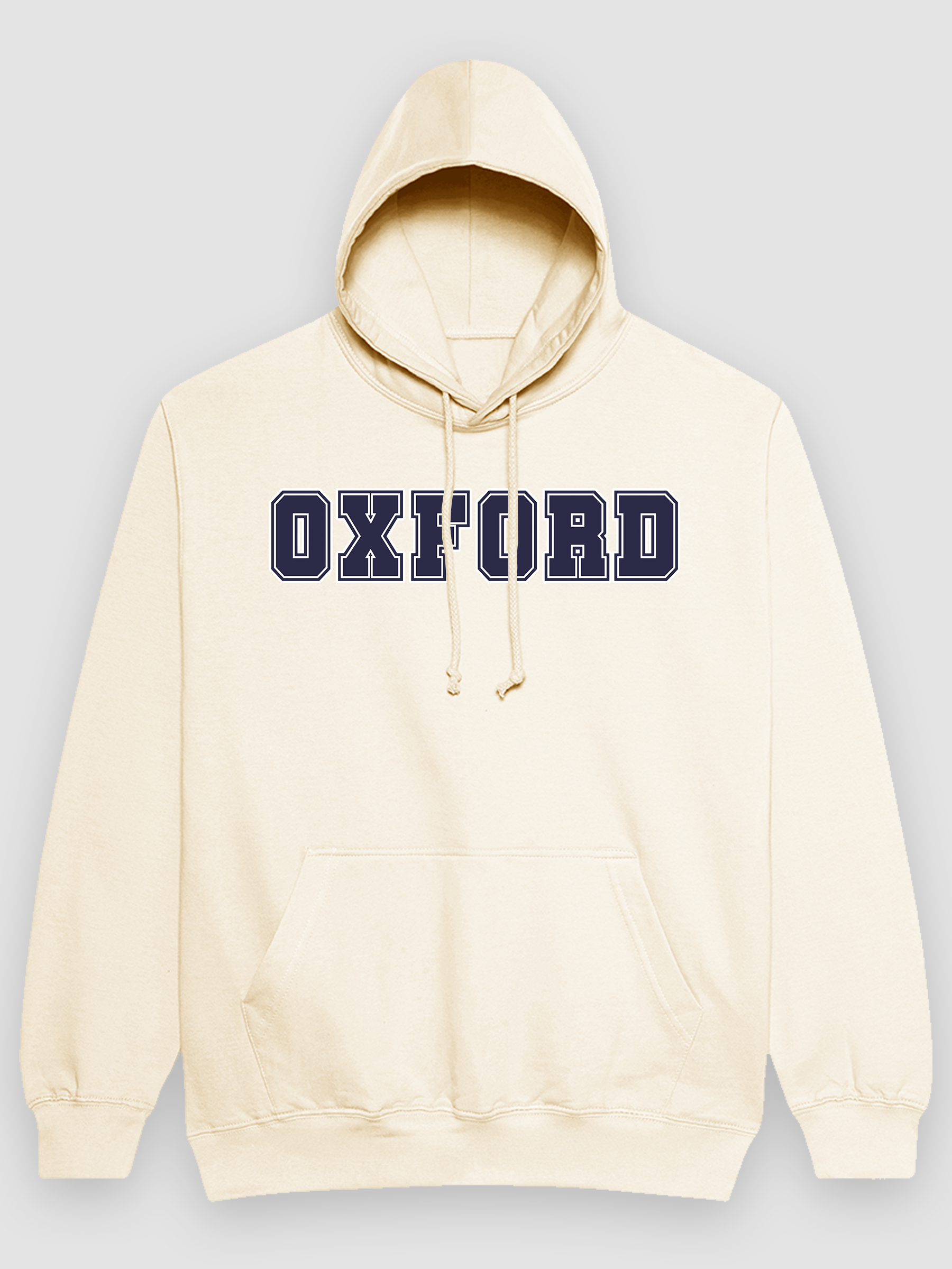 Oxford - Grå Melange Hoodie