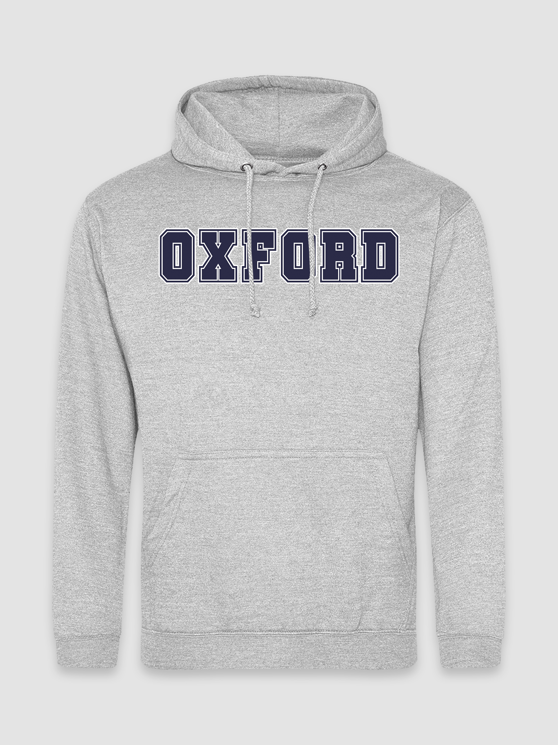 Oxford - Grå Melange Hoodie