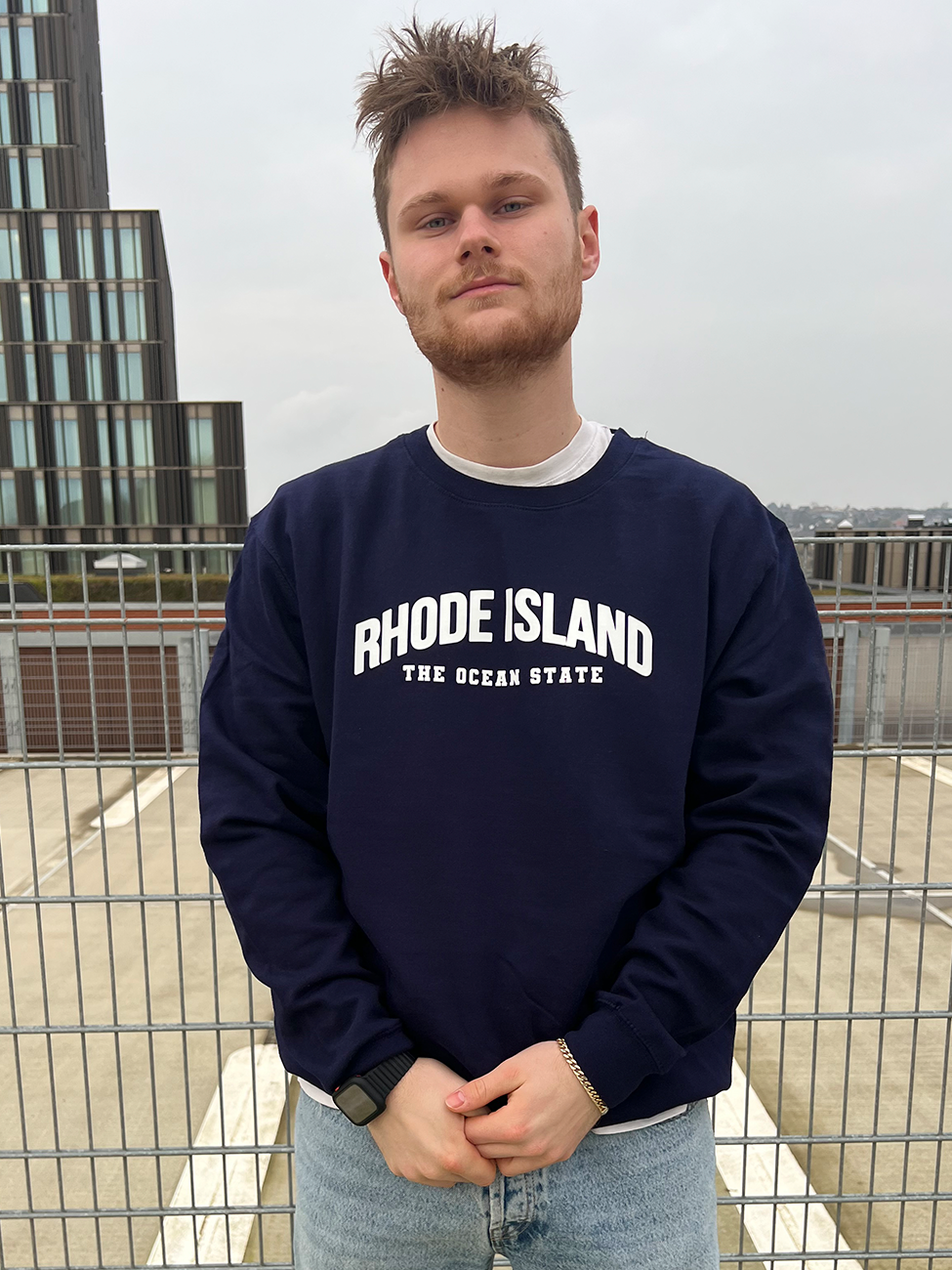 Rhode Island - Navy Sweatshirt