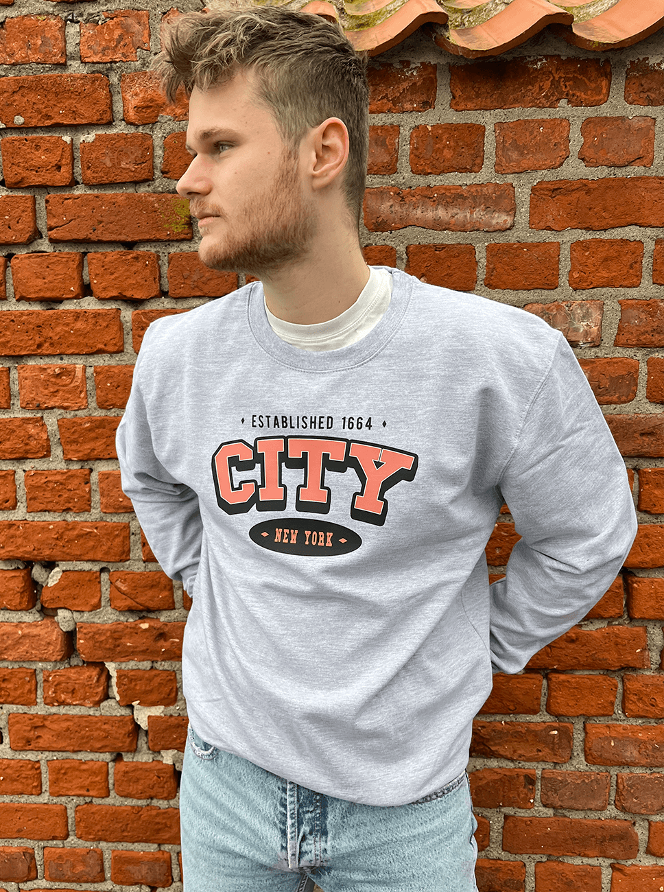 Varsity NYC - Grå Sweatshirt