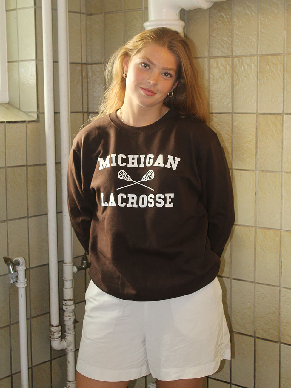 Michigan Lacrosse - Brun Sweatshirt