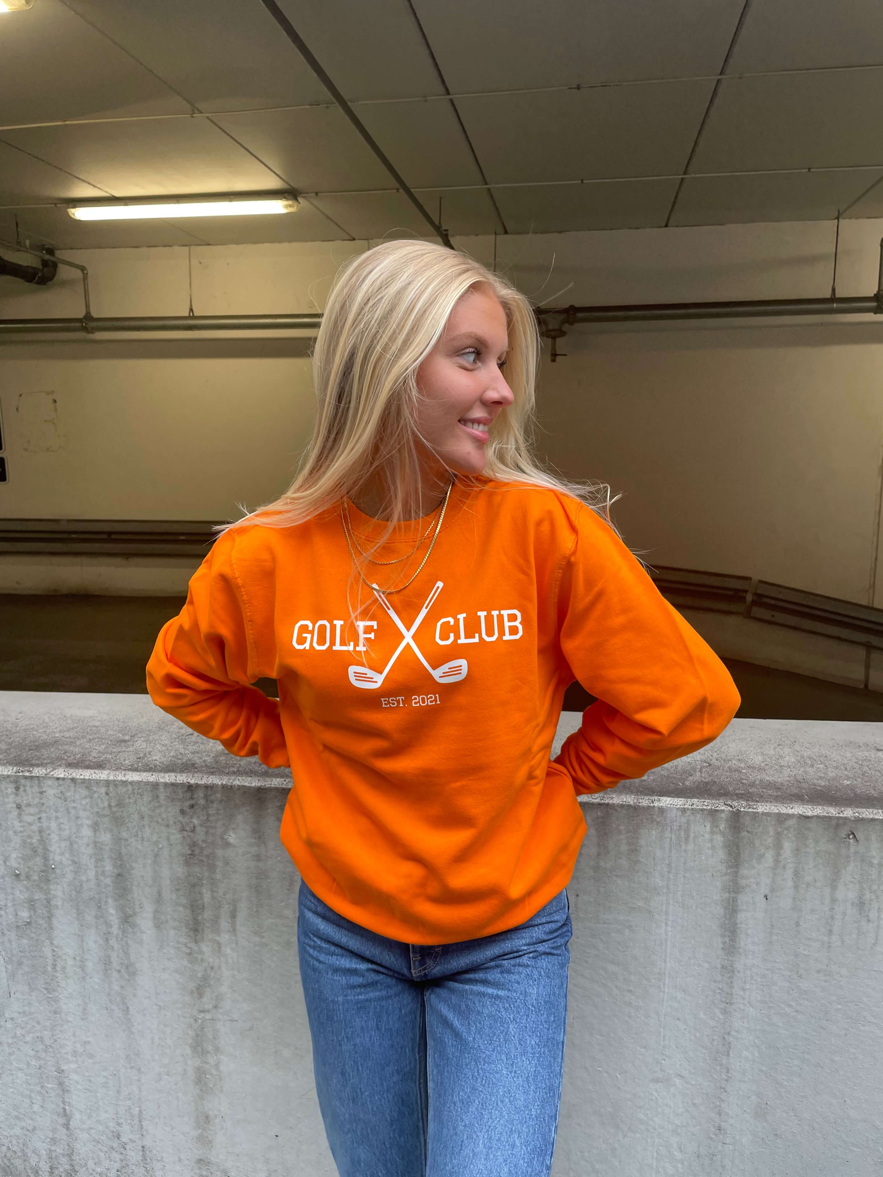 Golf Club - Orange Sweatshirt