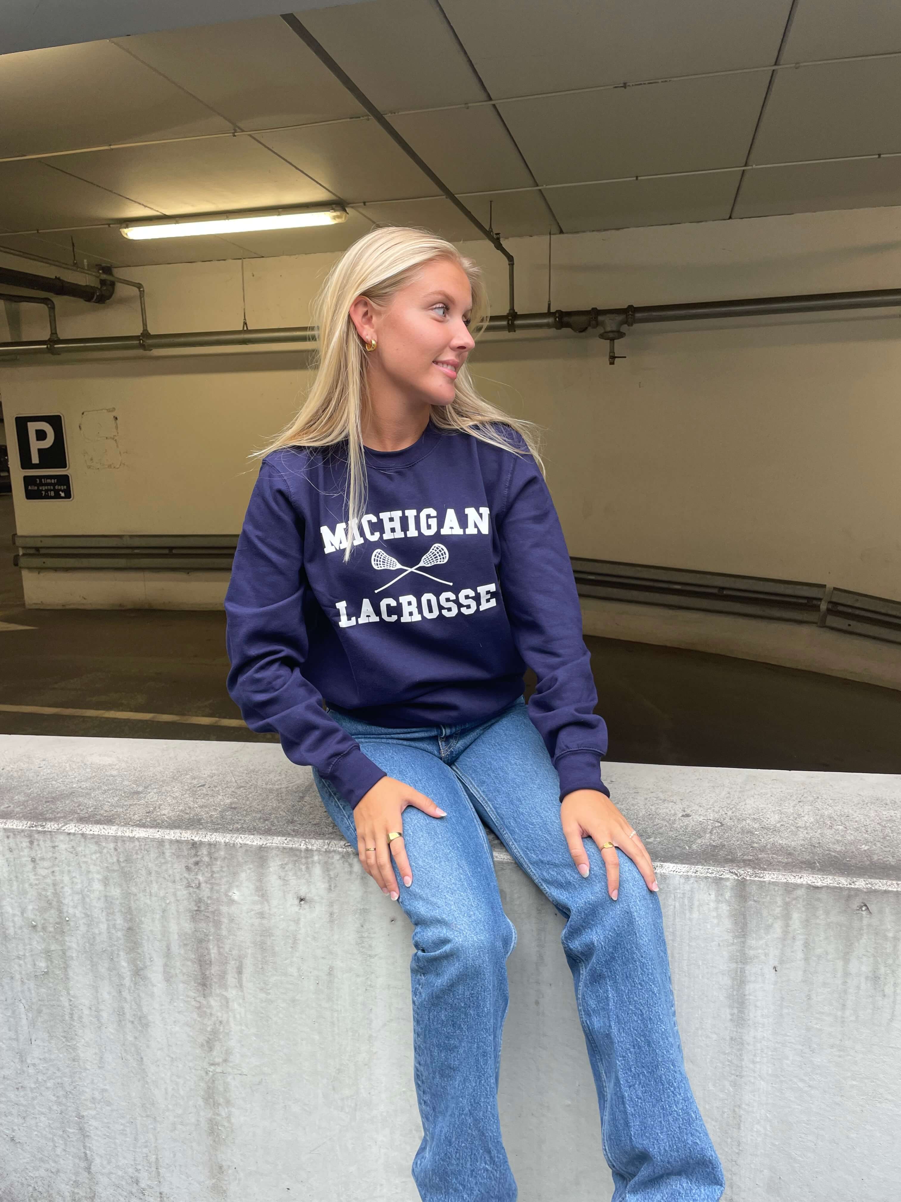 Michigan Lacrosse - Navy Sweatshirt