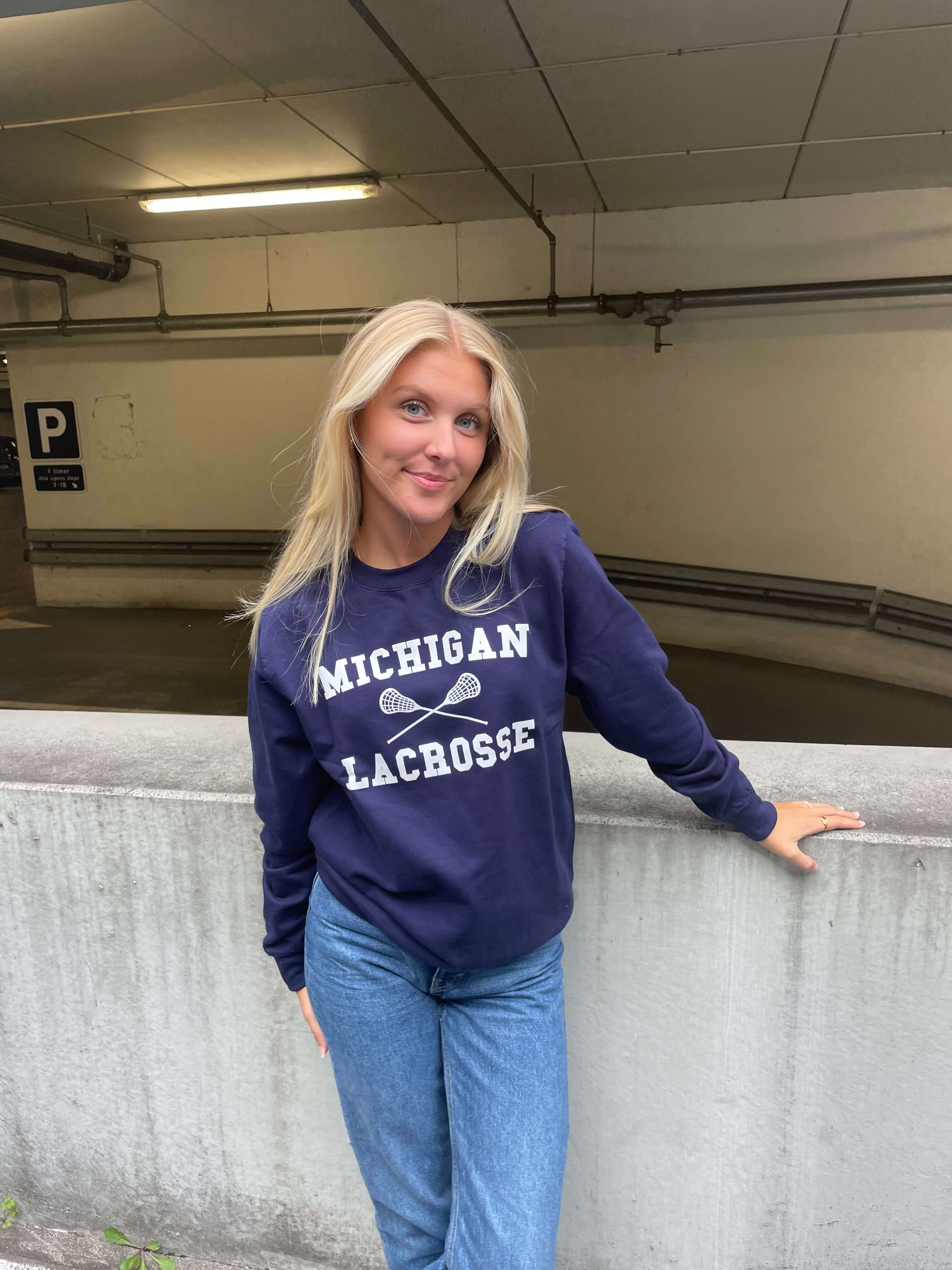 Michigan Lacrosse - Navy Sweatshirt