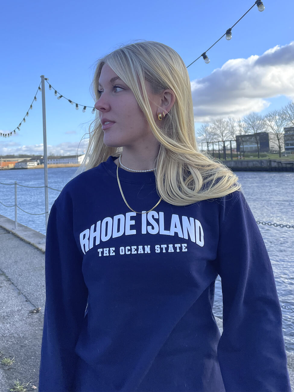 Rhode Island - Navy Sweatshirt
